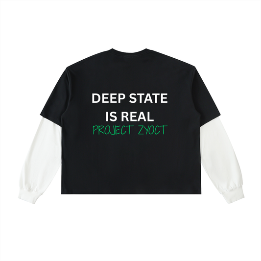 "Deep State is Real" Layered Shirt