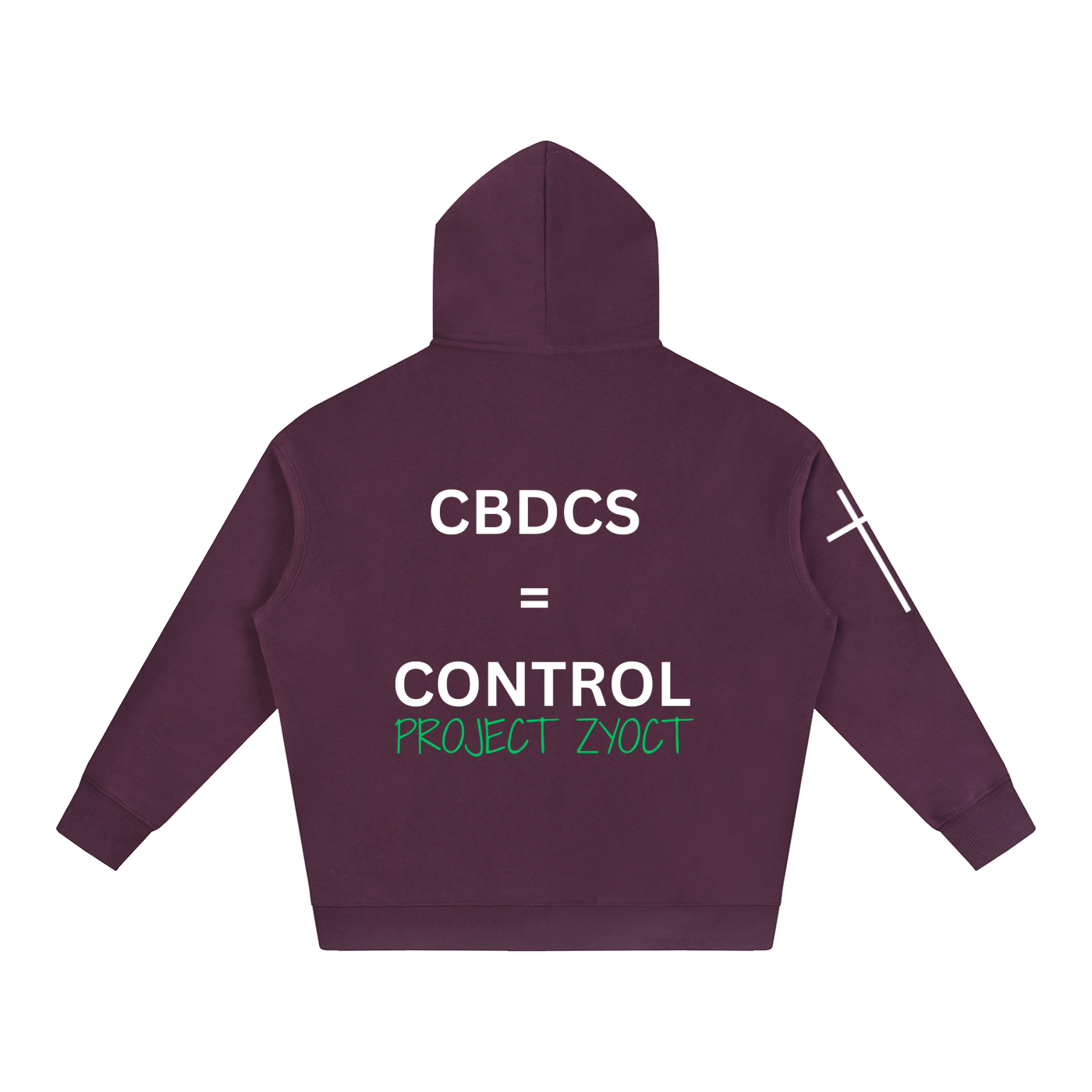 "CBDCs = Control" Oversize Hoodie