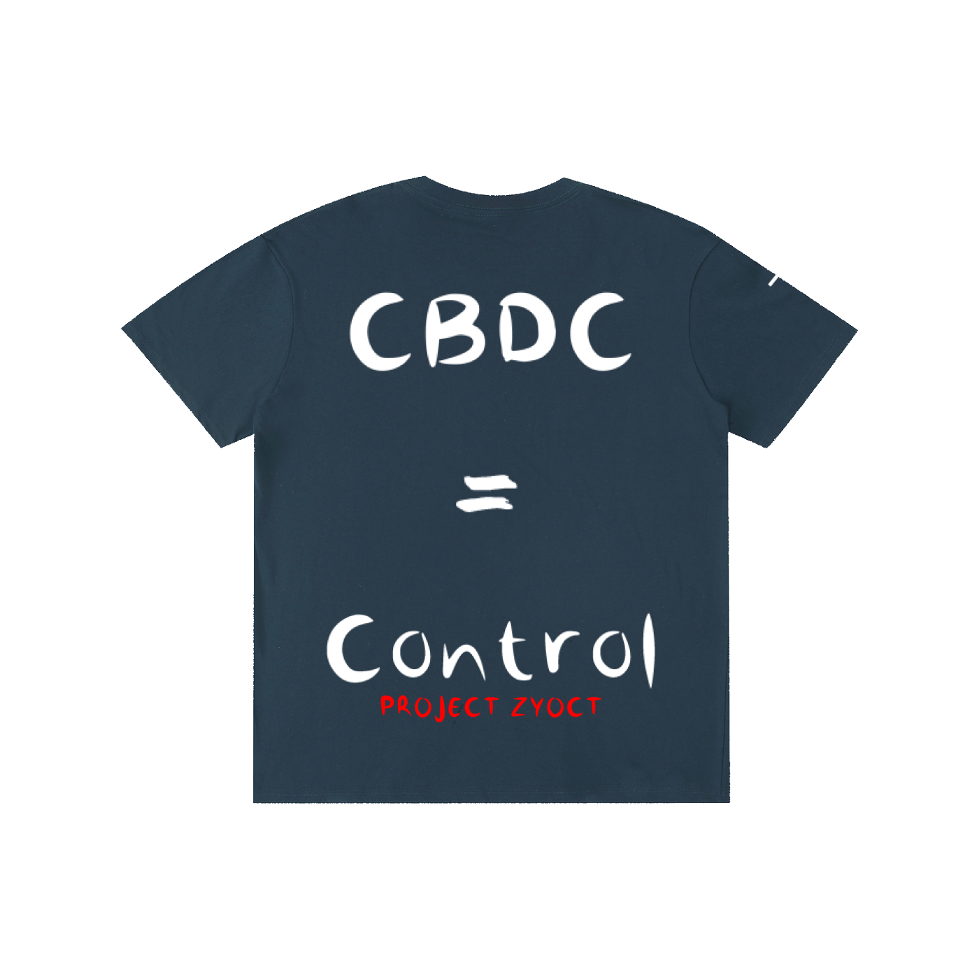 "CBDCs = Control" Cotton T-Shirt