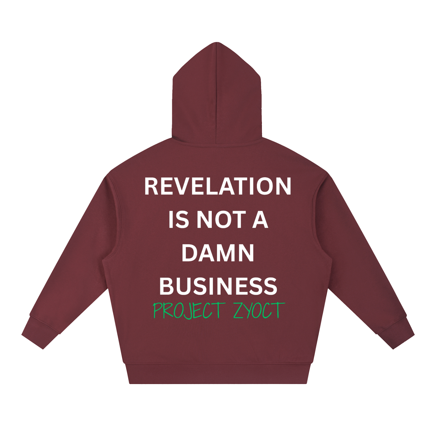 "Revelation is Not a Damn Business" Heavyweight Hoodie