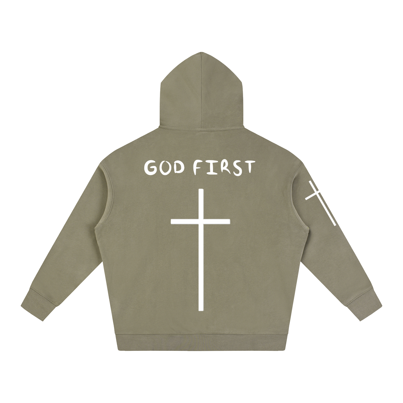 "GOD FIRST" Oversize Hoodie