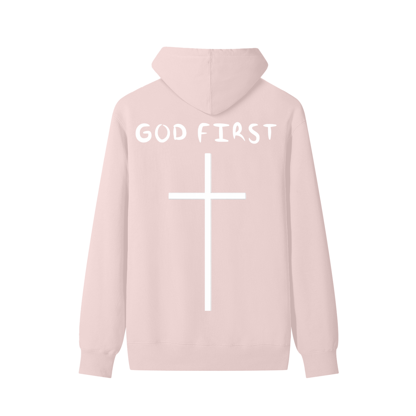 "GOD FIRST" Classic Cotton Hoodie