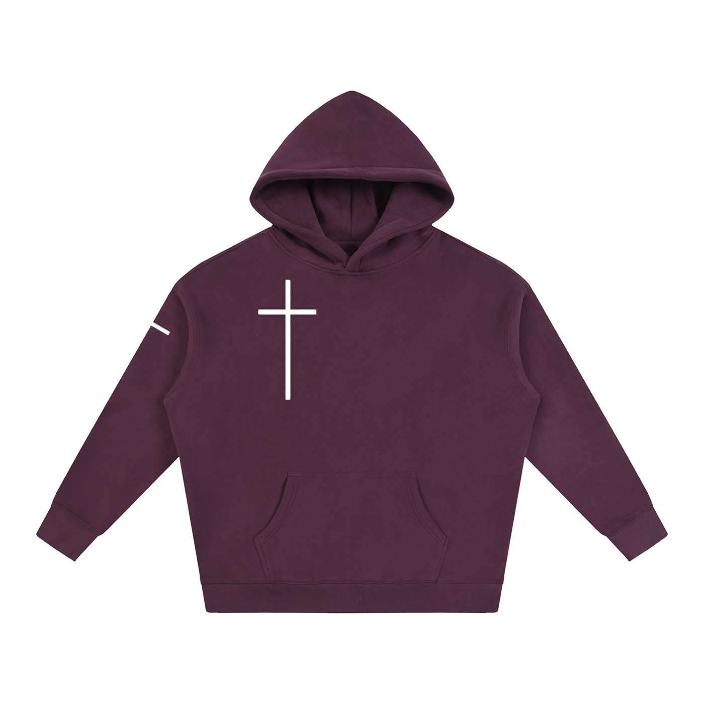 Simple Cross Oversize Hoodie