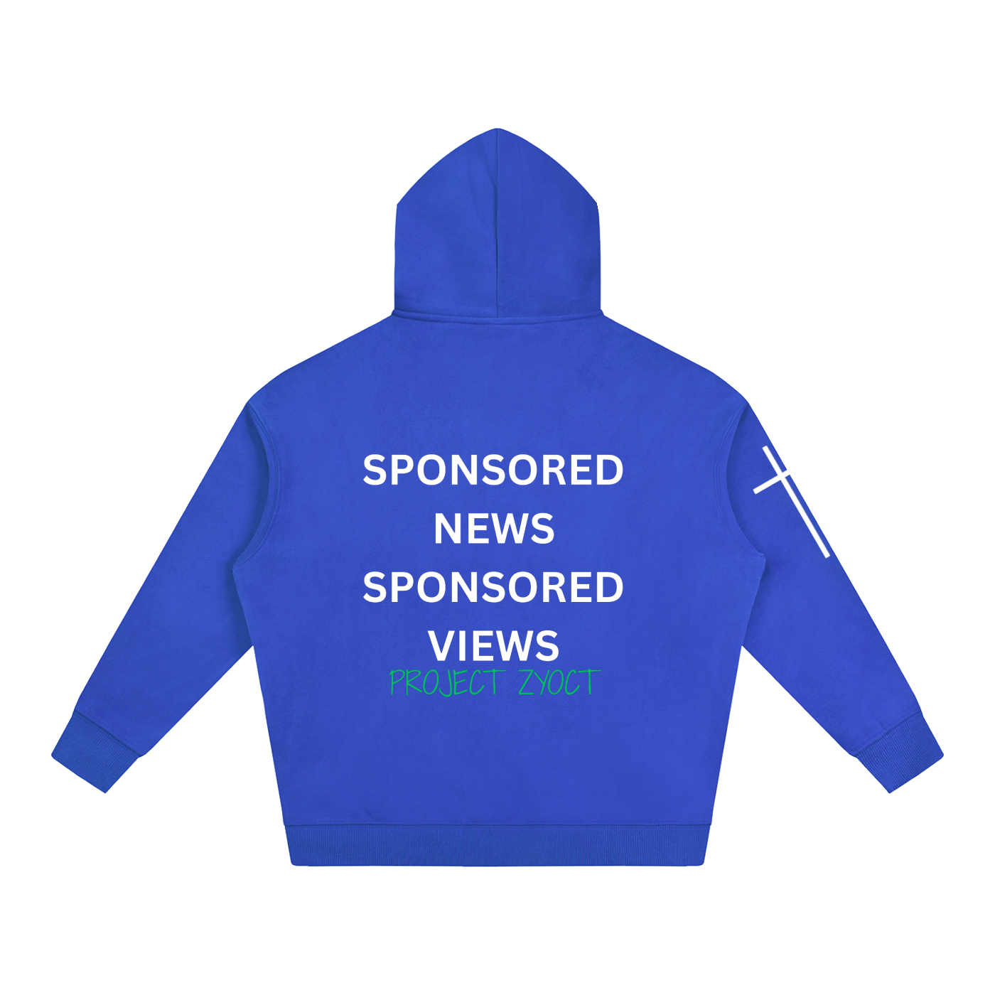 "Sponsored News Sponsored Views" Oversize Hoodie