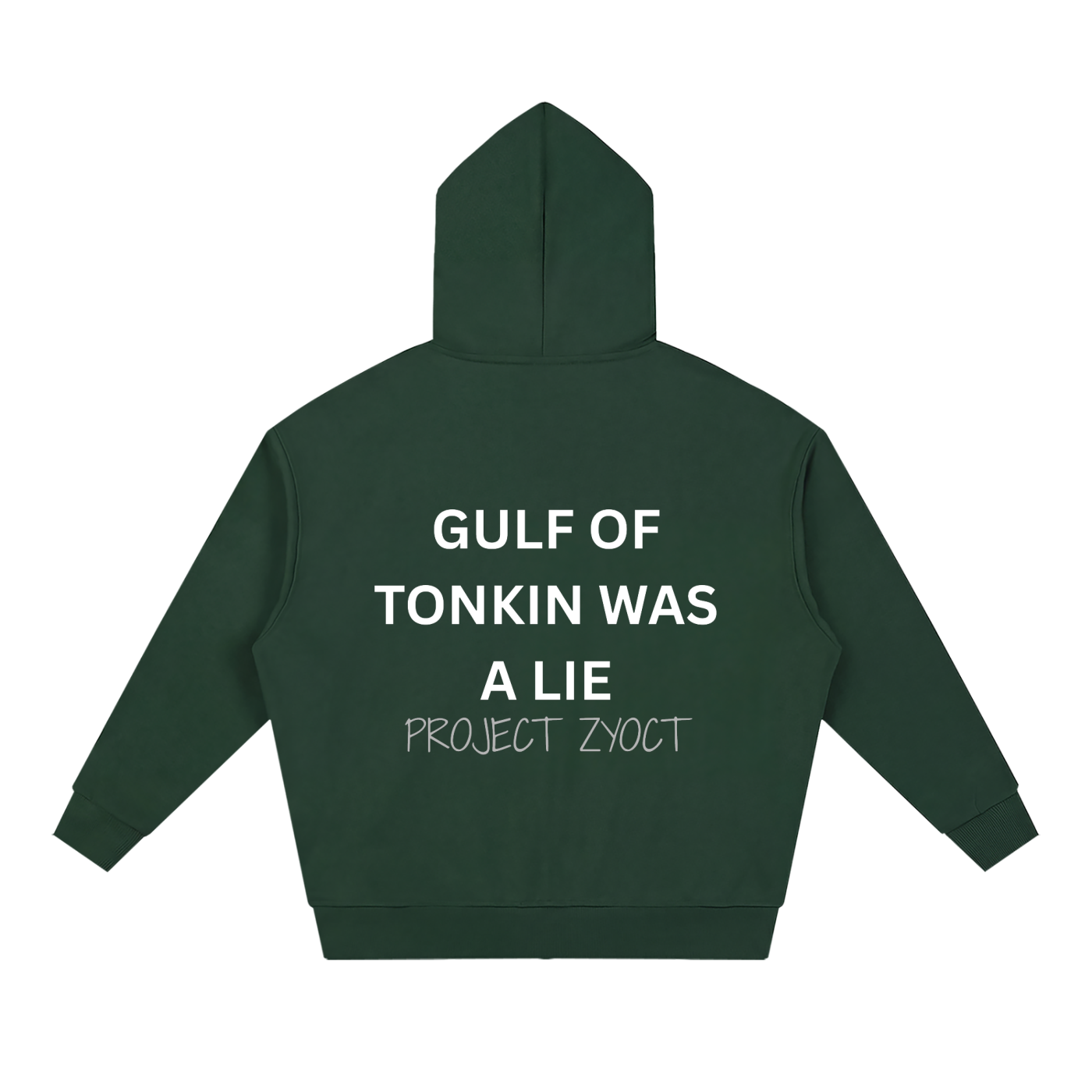 "Gulf of Tonkin Was a Lie" Full Zip Hoodie