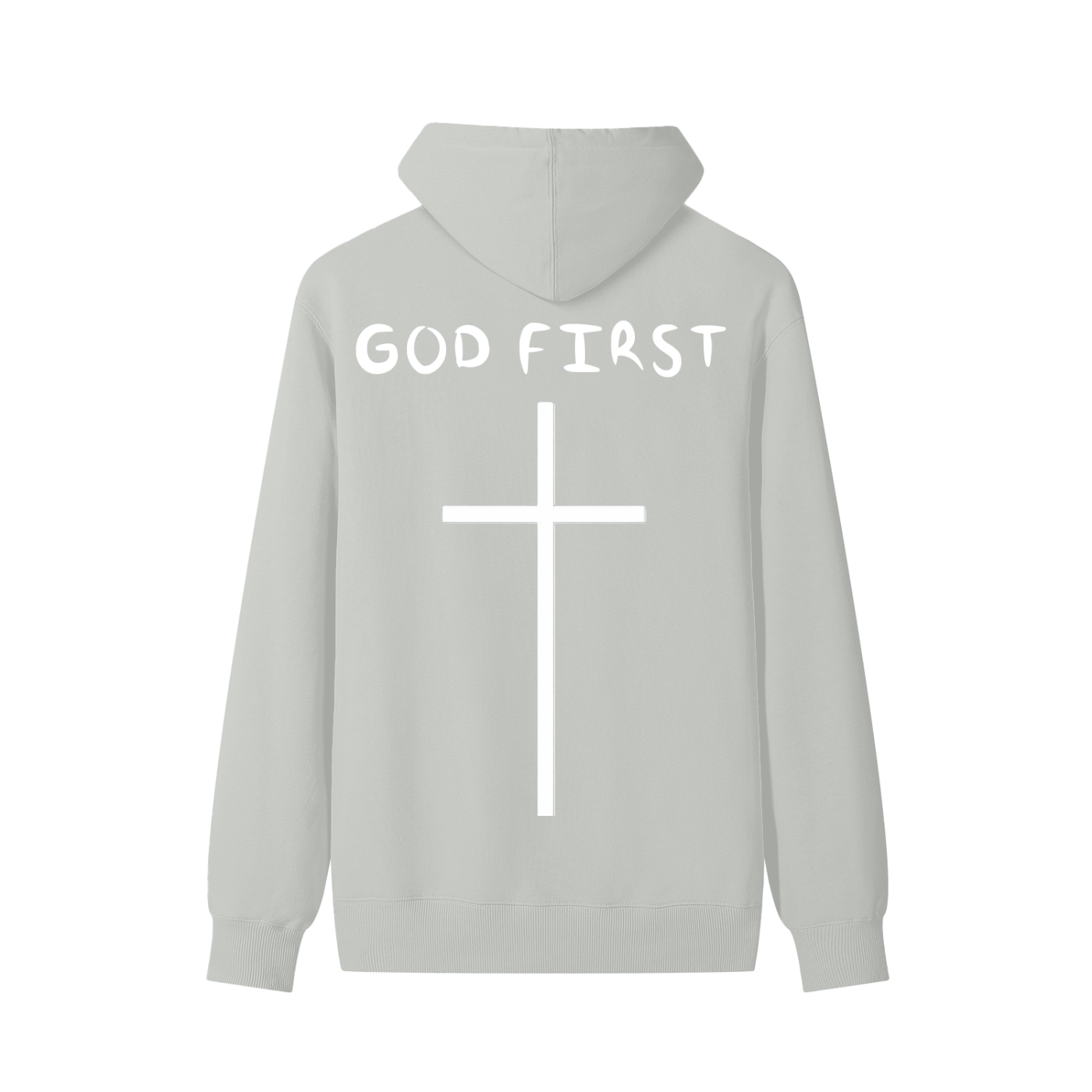 "GOD FIRST" Classic Cotton Hoodie