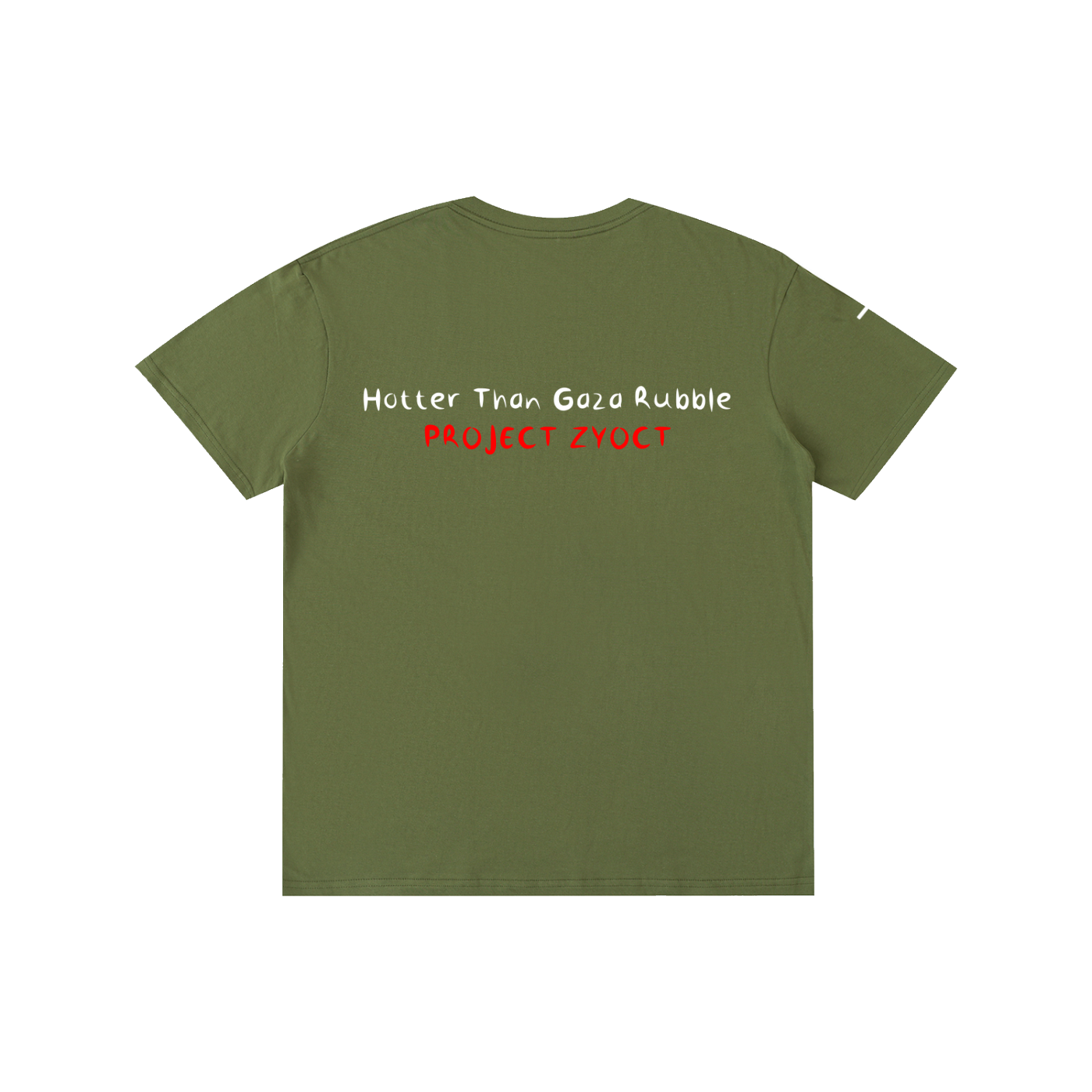 "Hotter Than Gaza Rubble" Cotton T-Shirt