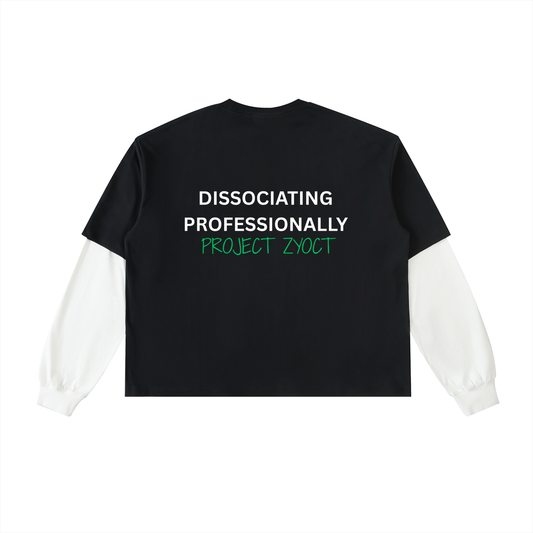 "Dissociating Professionally" Layered Shirt