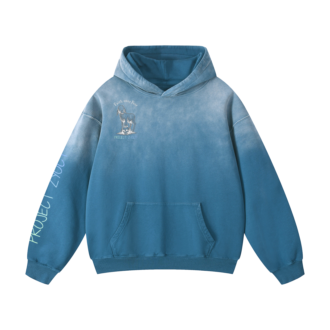 "ONLY ONE THRONE REMAINS" Heavyweight Sunfade Oversized Hoodie