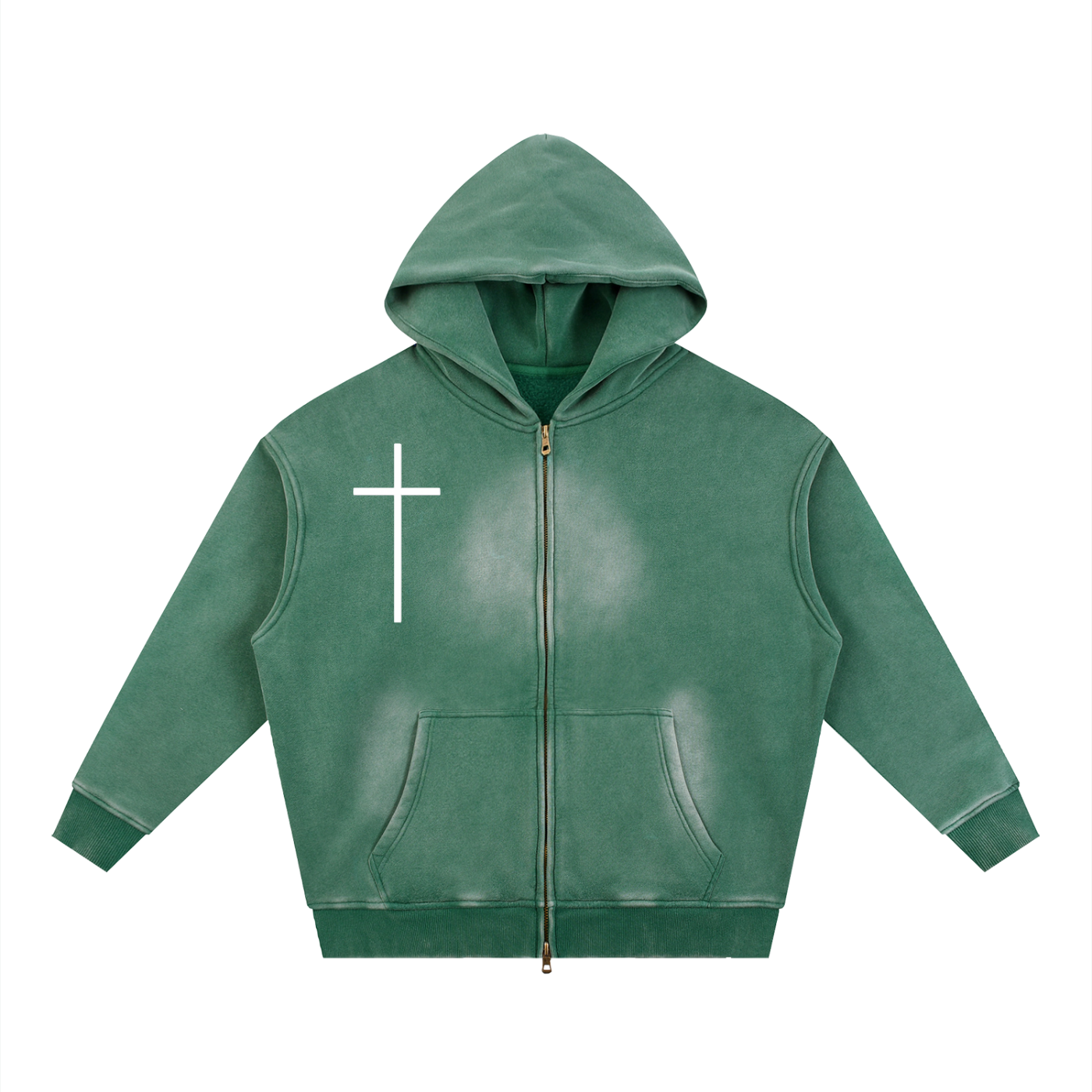 "Legally Allowed Outside" Faded Zipper Hoodie