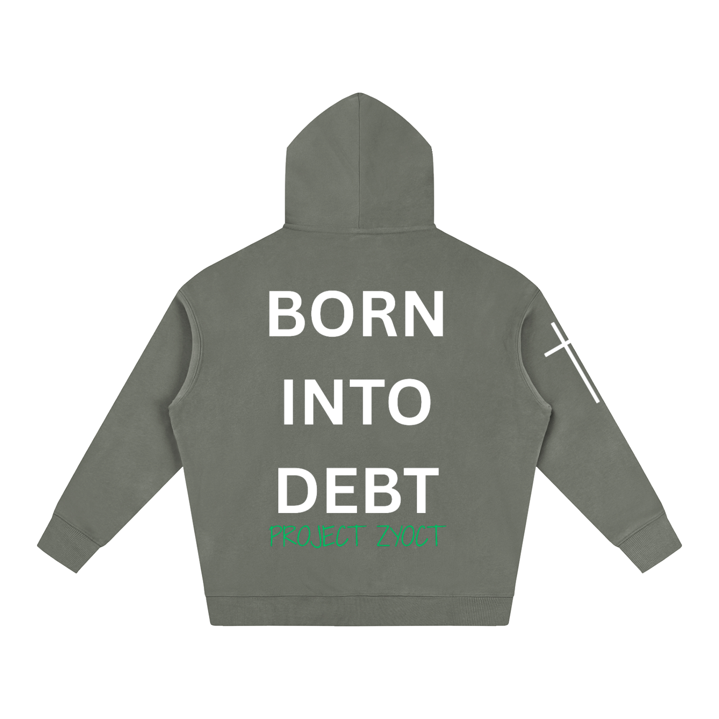 "Born Into Debt" Oversize Hoodie