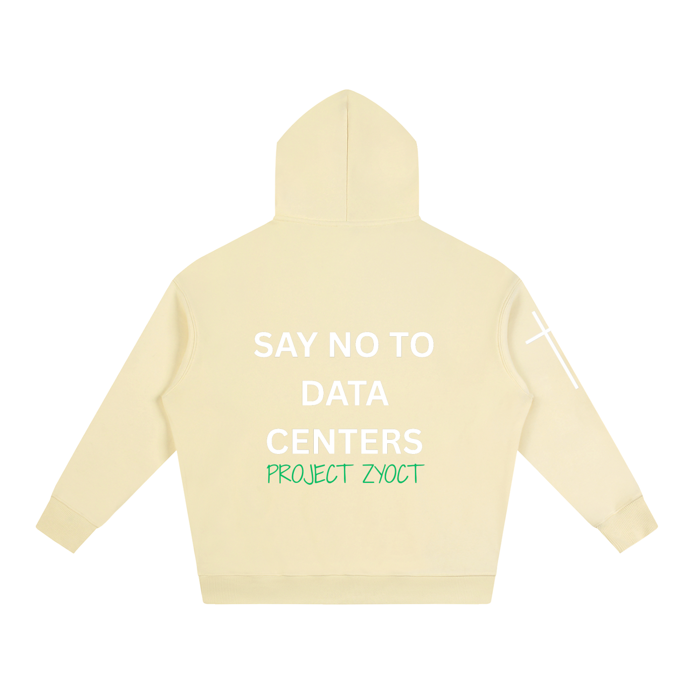 "Say No to Data Centers" Oversize Hoodie