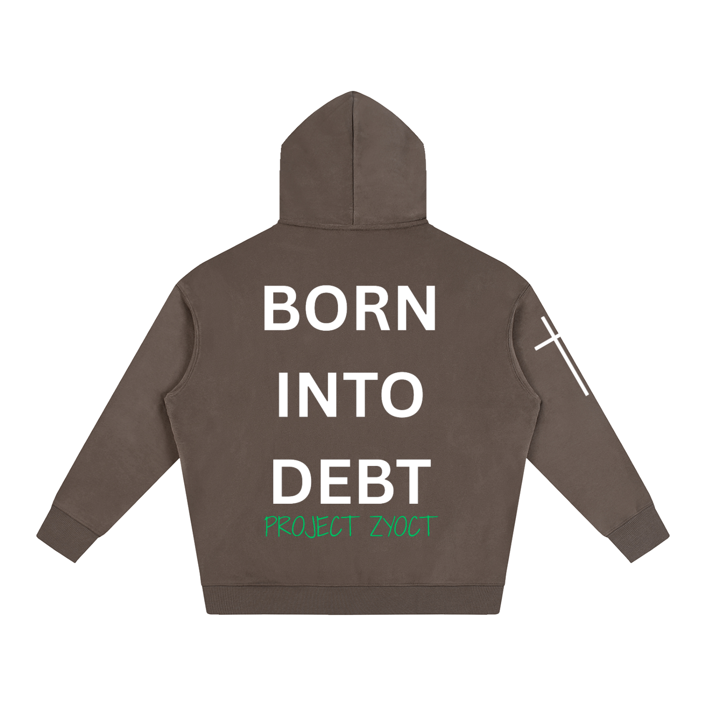 "Born Into Debt" Oversize Hoodie