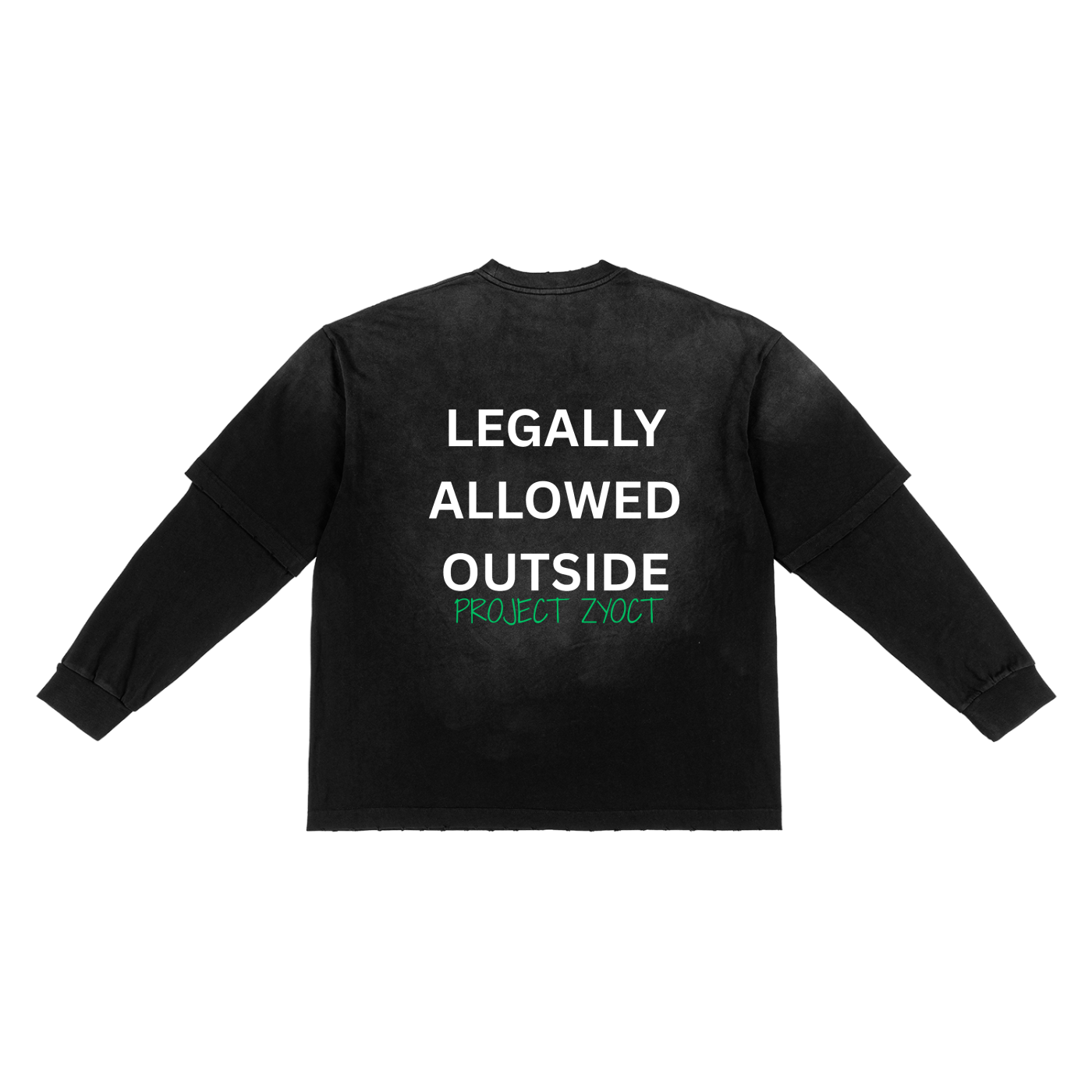 "Legally Allowed Outside" Sunfade Two-Piece Shirt