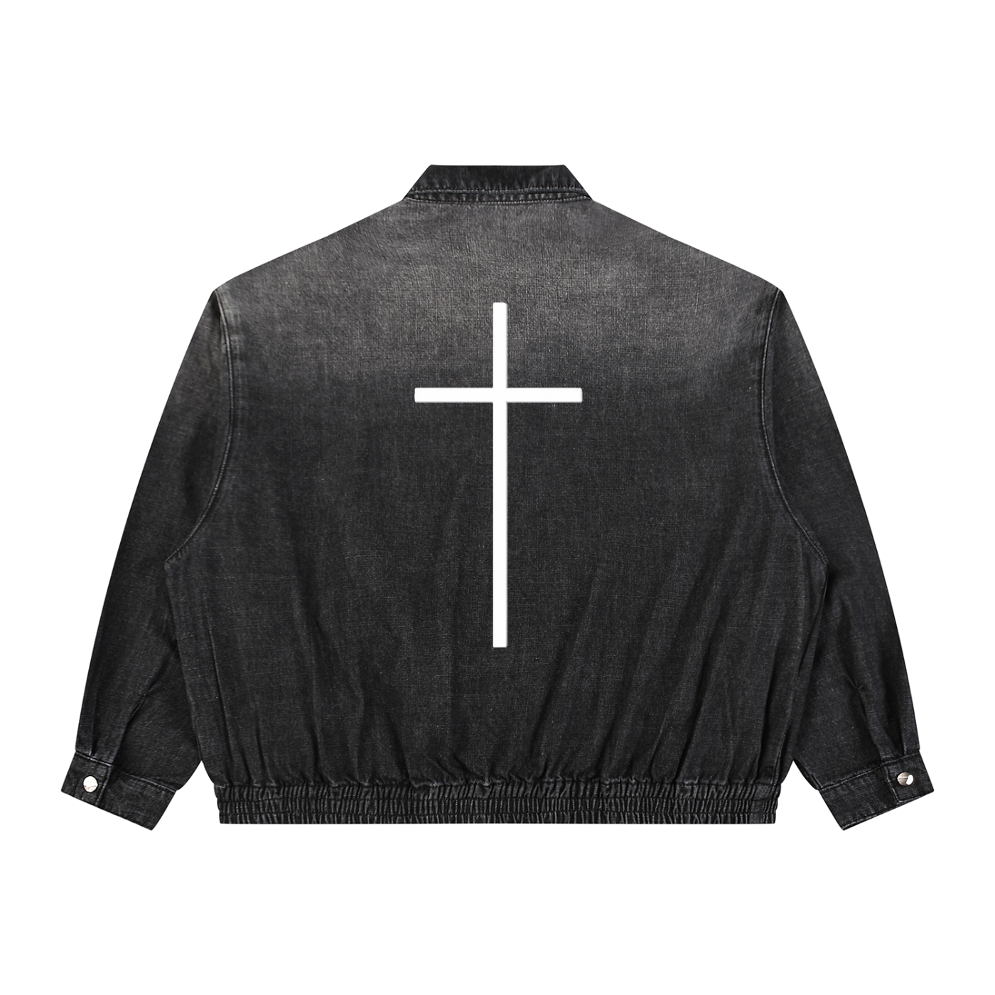 Simple Cross Denim Jacket
