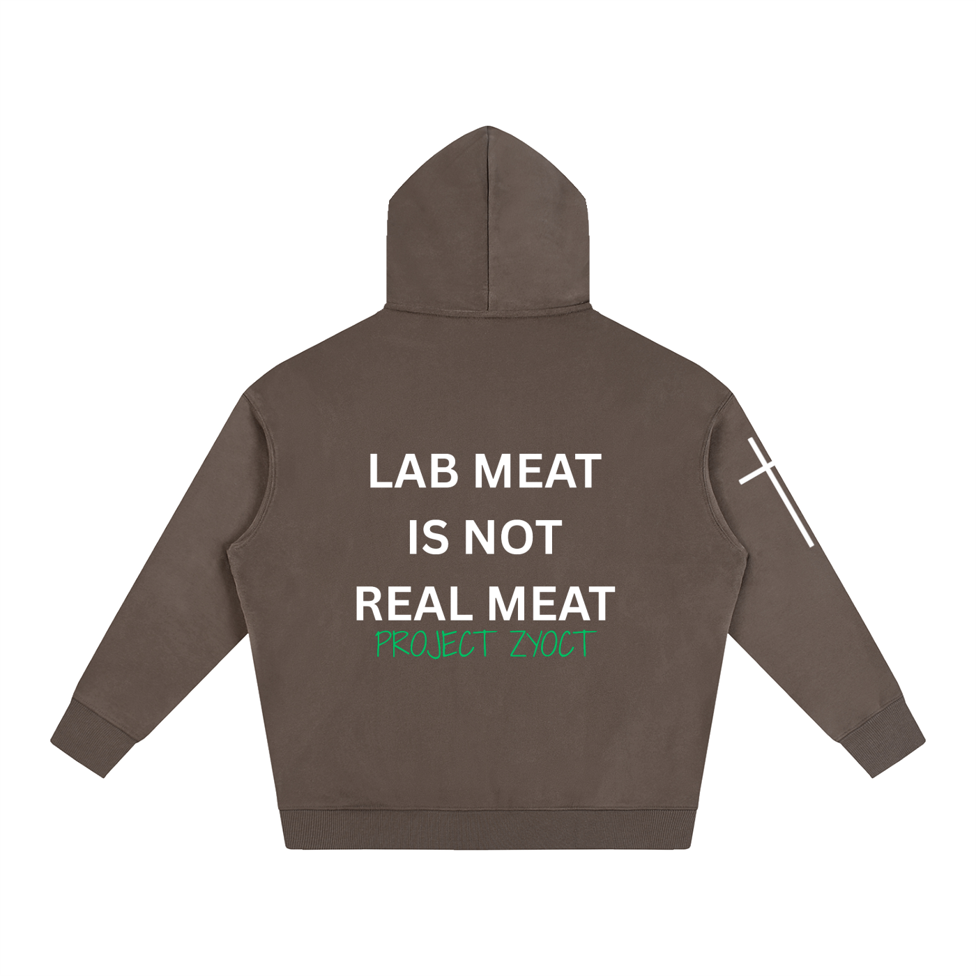 "Lab Meat is Not Real Meat" Oversize Hoodie