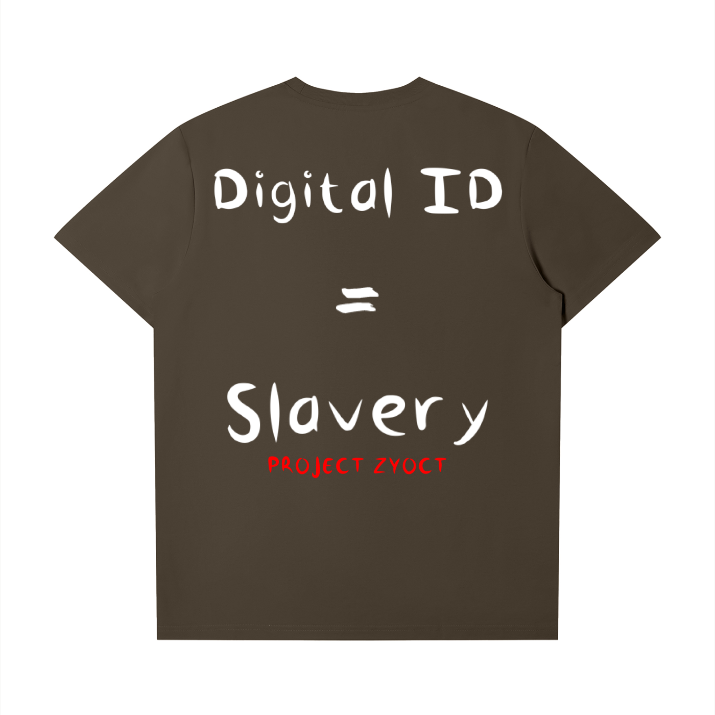 "Digital ID = Slavery" T-Shirt