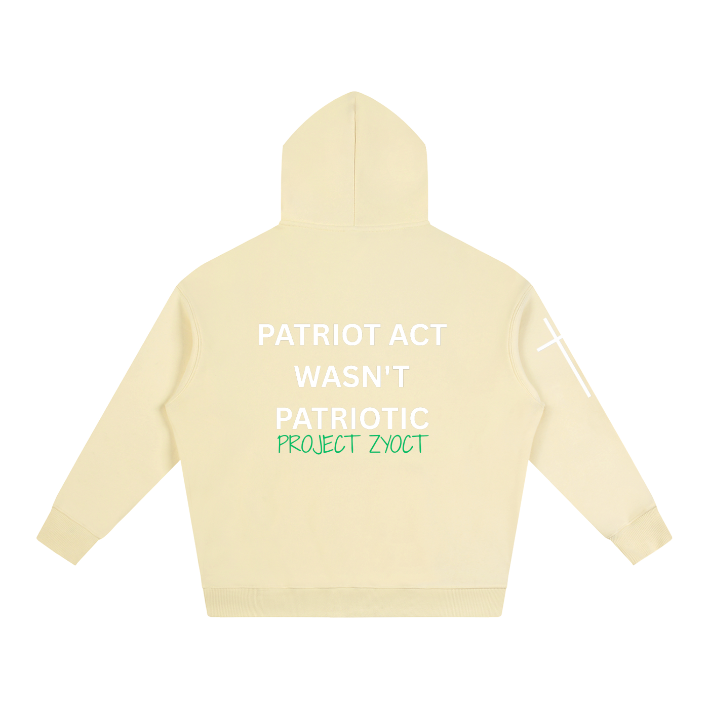"Patriot Act Wasn't Patriotic" Oversize Hoodie