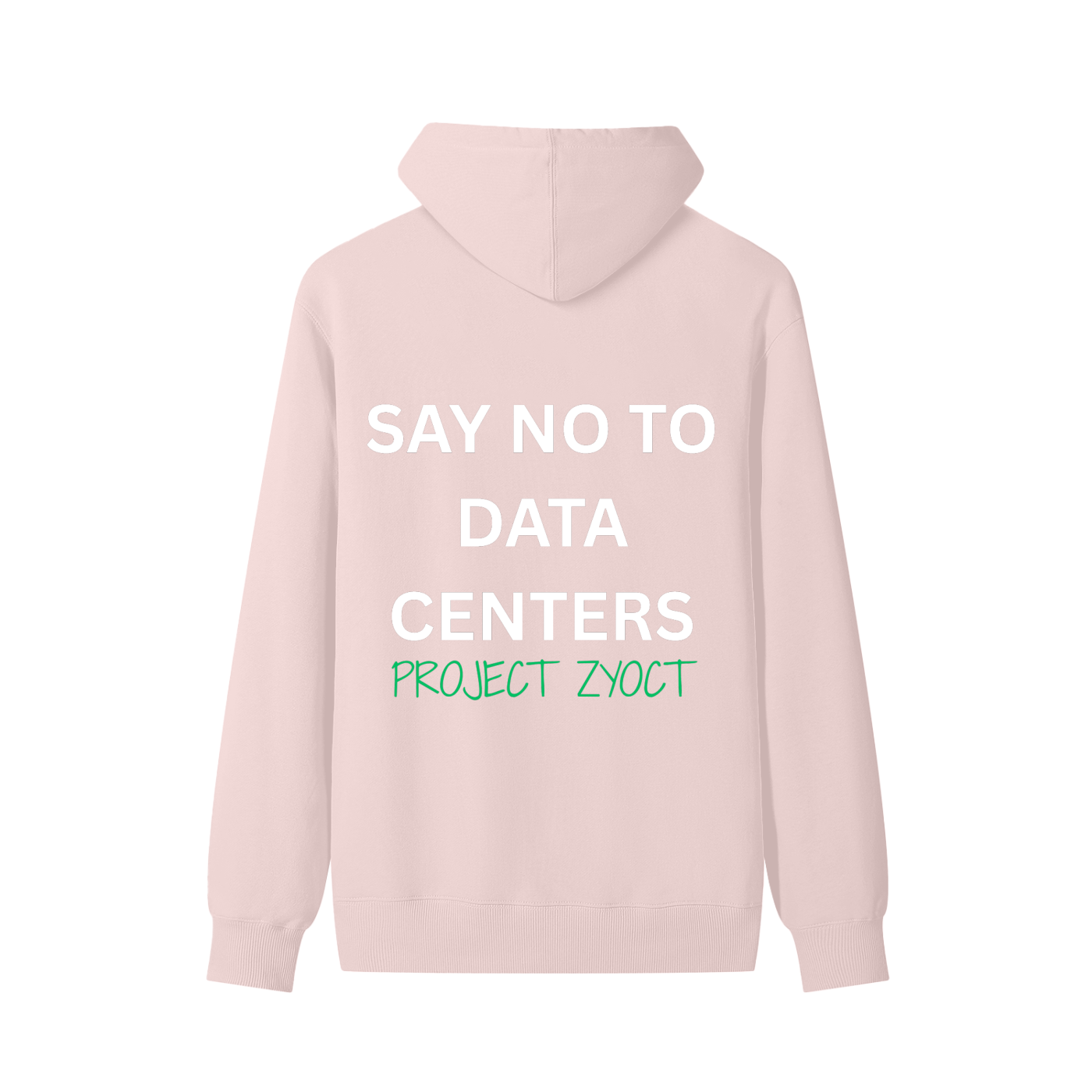 "Say No to Data Centers" Classic Cotton Hoodie