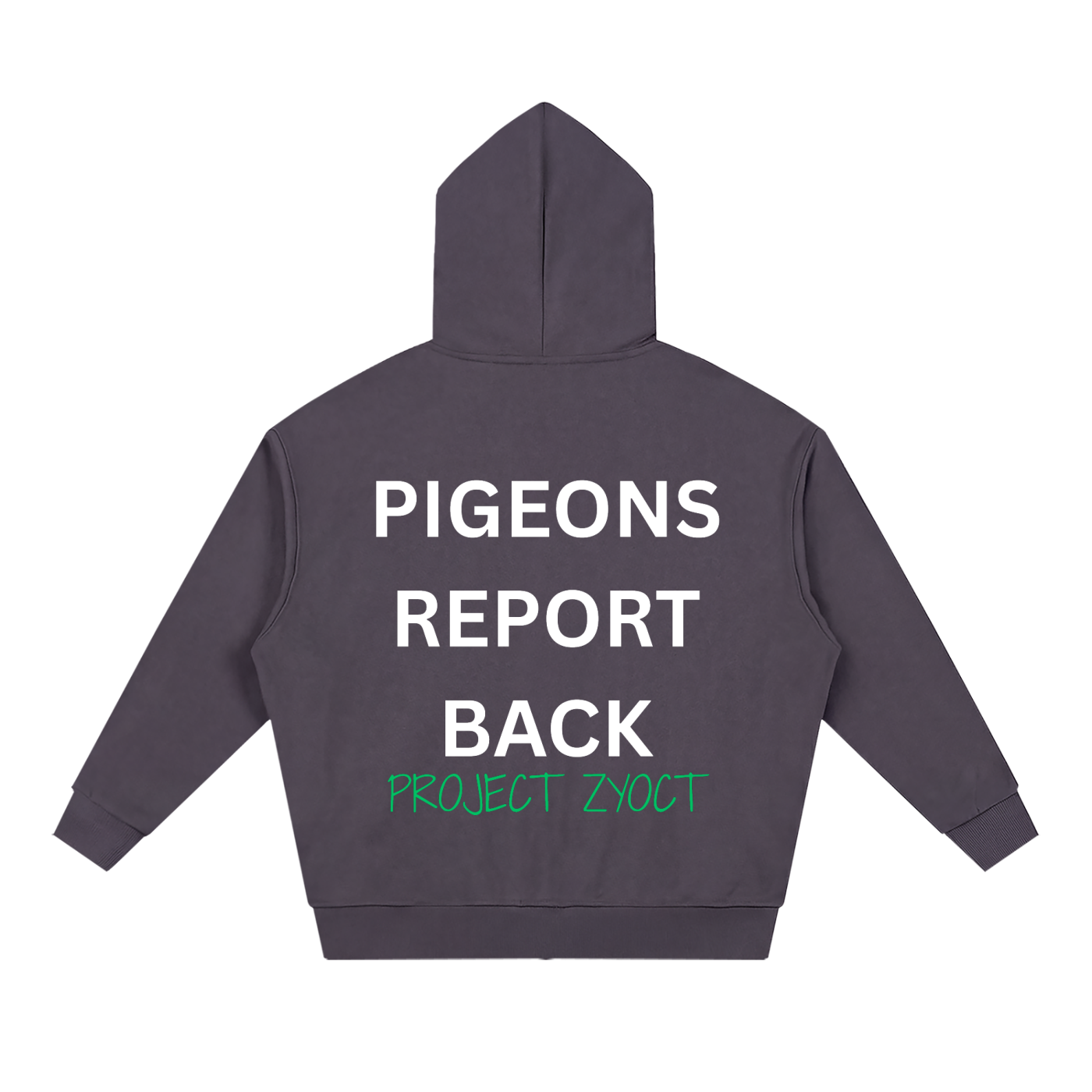 "Pigeons Report Back" Full Zip Hoodie