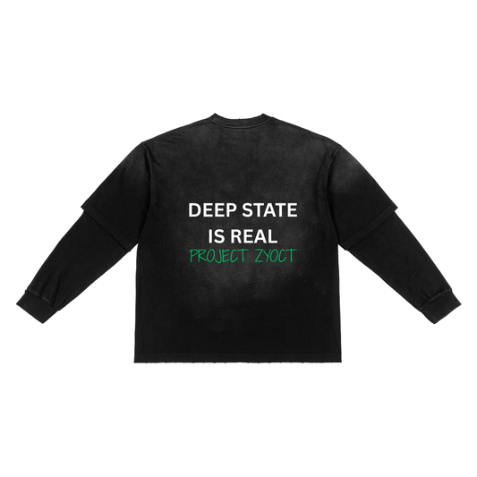 "Deep State is Real" Sunfade Two-Piece Shirt