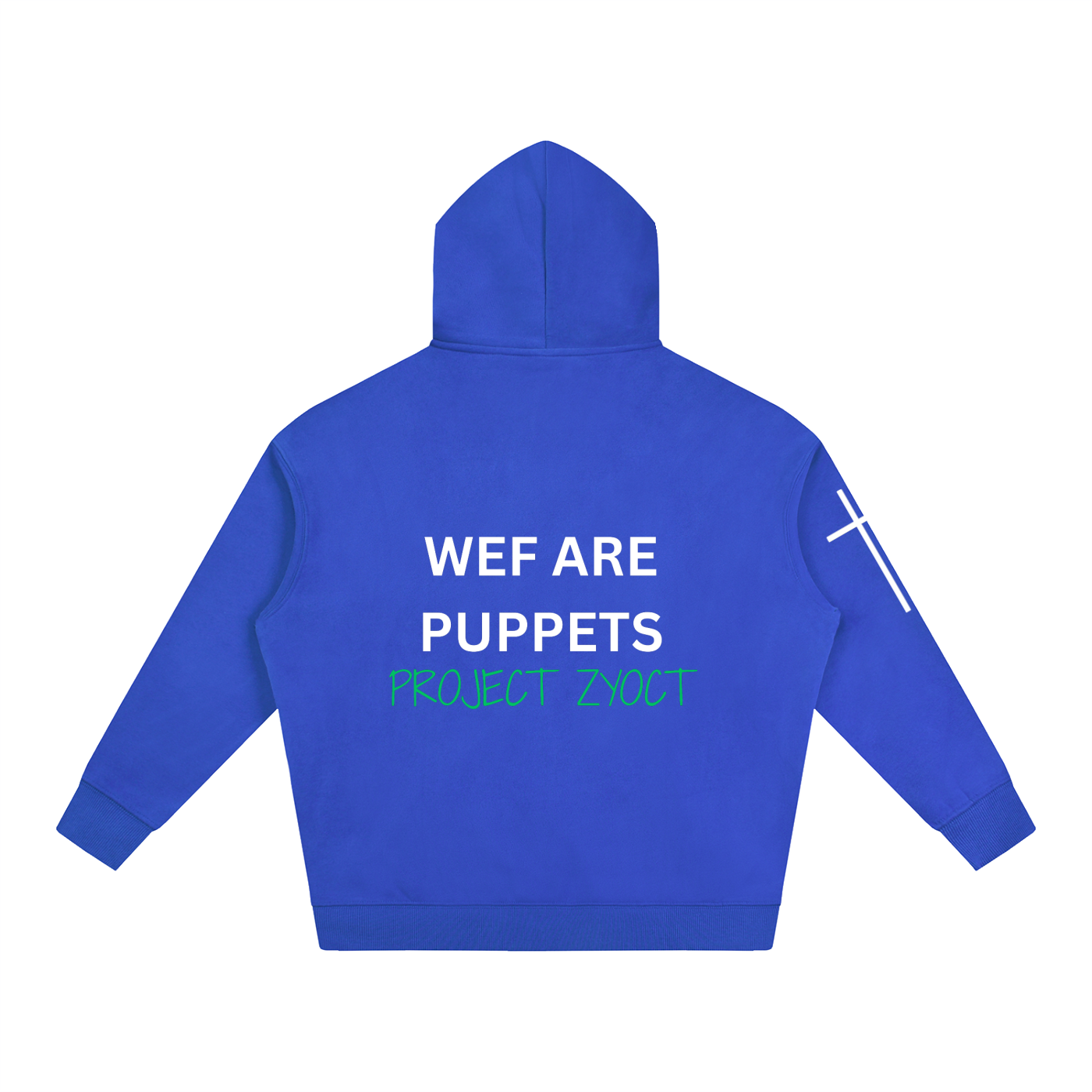 "WEF Are Puppets" Oversize Hoodie