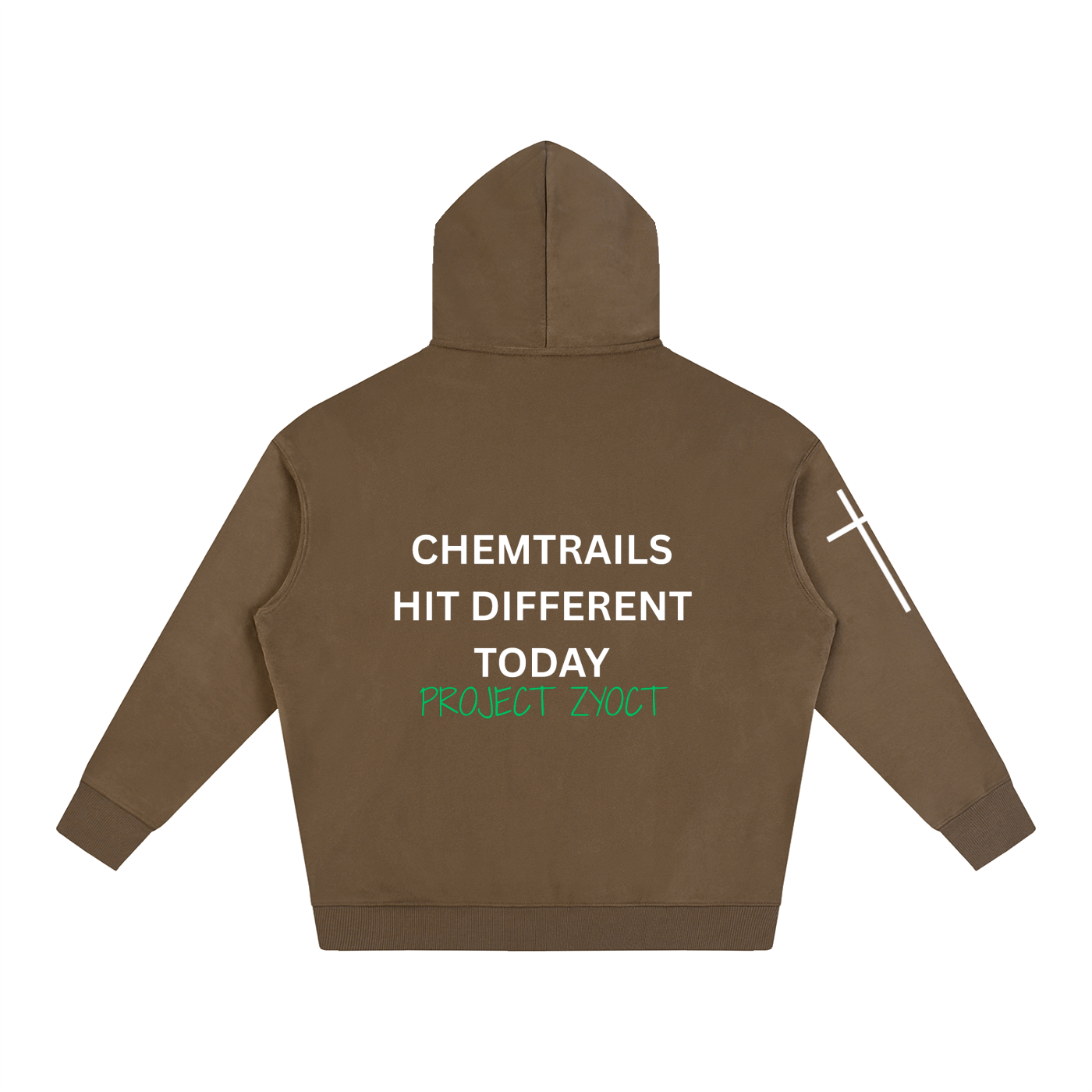 "Chemtrails Hit Different Today" Oversize Hoodie