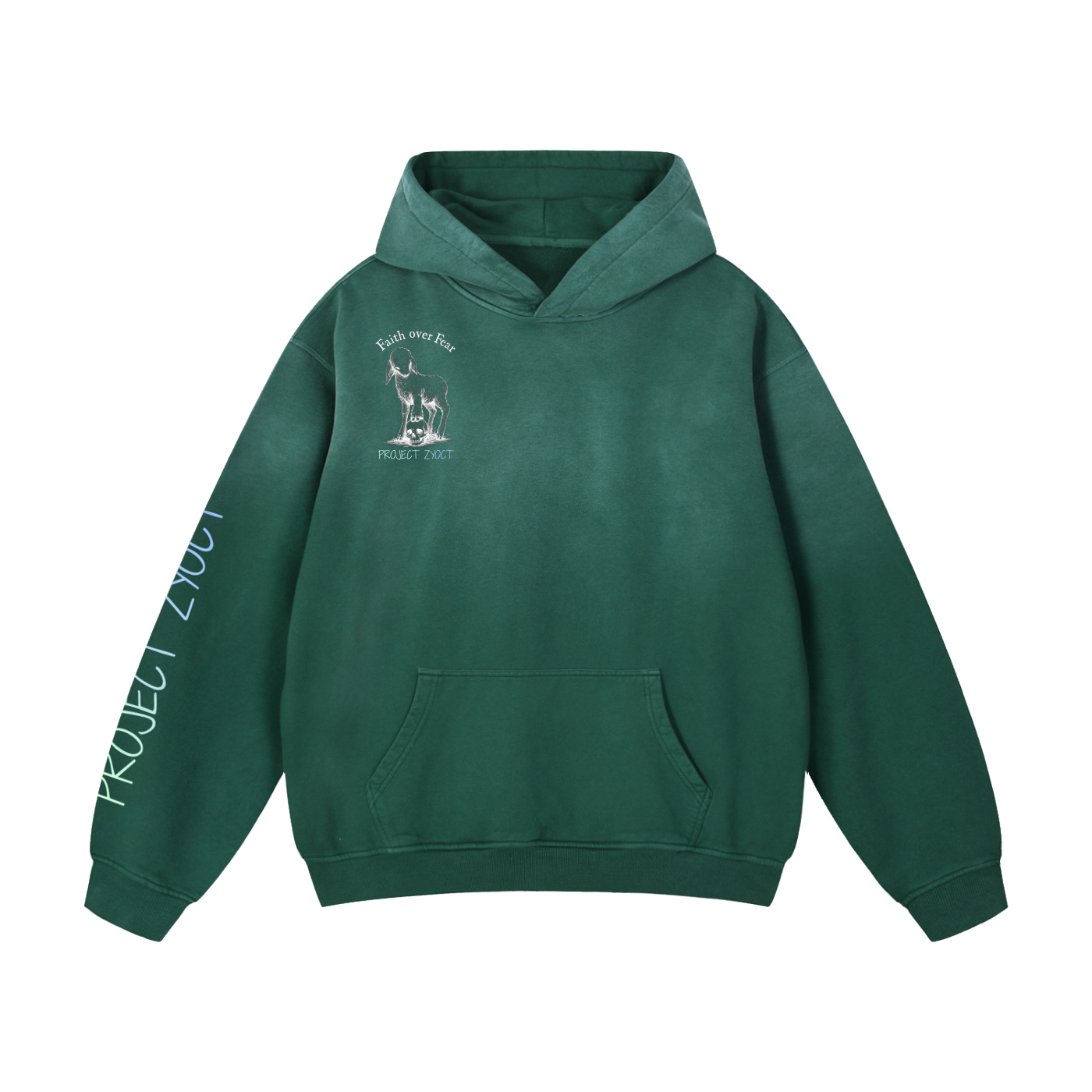 "LOCKED AWAY FOR A REASON" Heavyweight Sunfade Oversized Hoodie