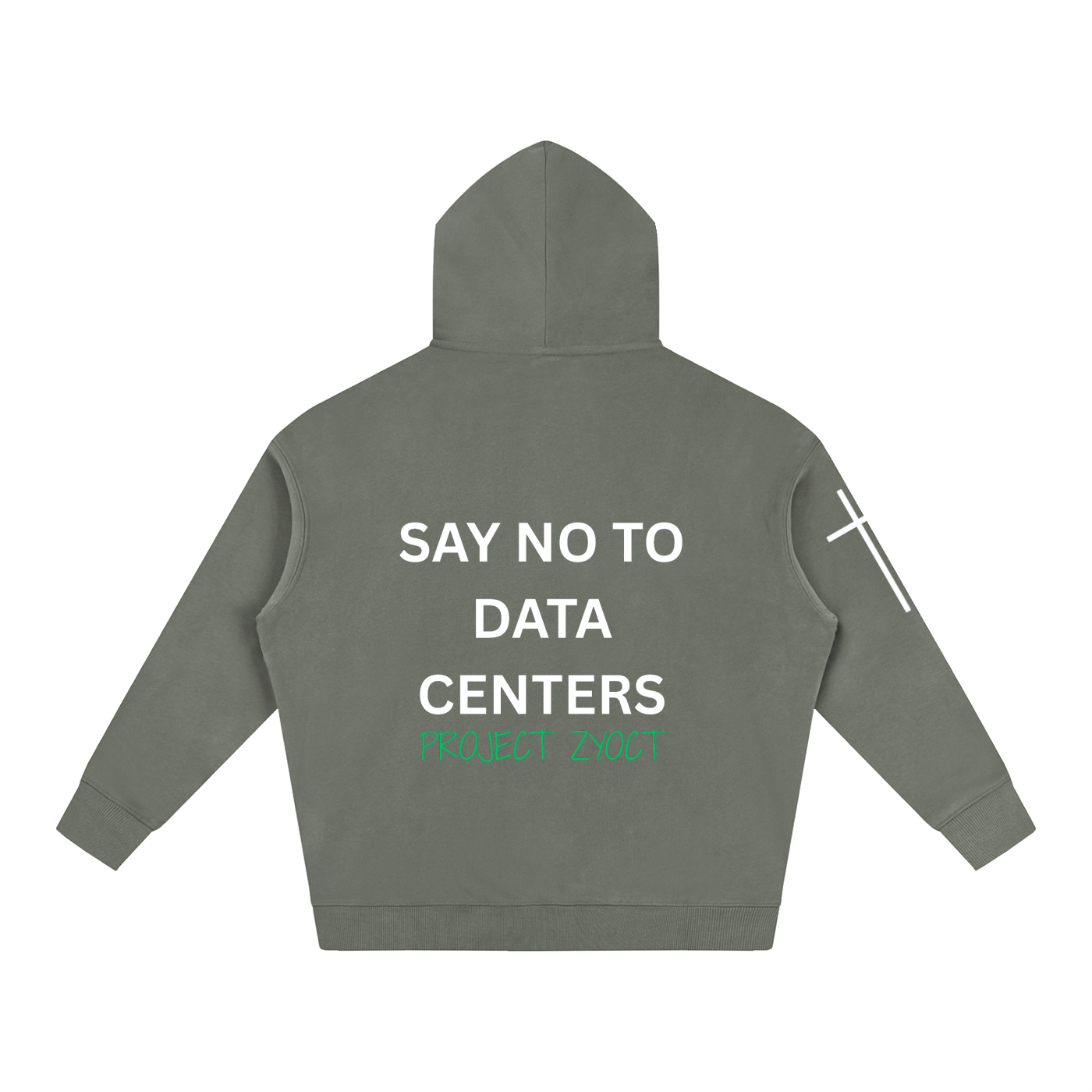 "Say No to Data Centers" Oversize Hoodie