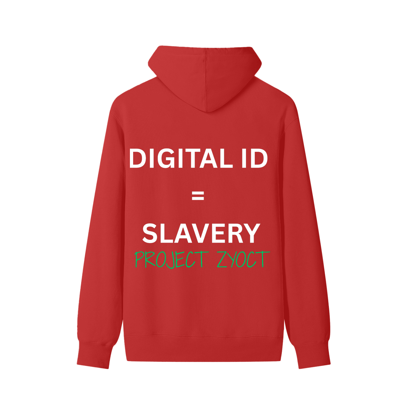 "Digital ID = Slavery " Classic Cotton Hoodie