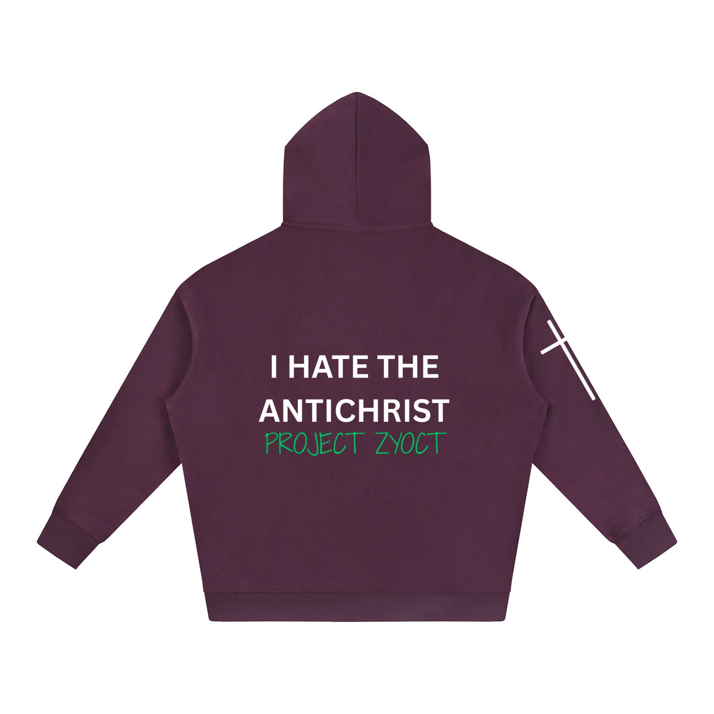 "I Hate the Antichrist" Oversize Hoodie