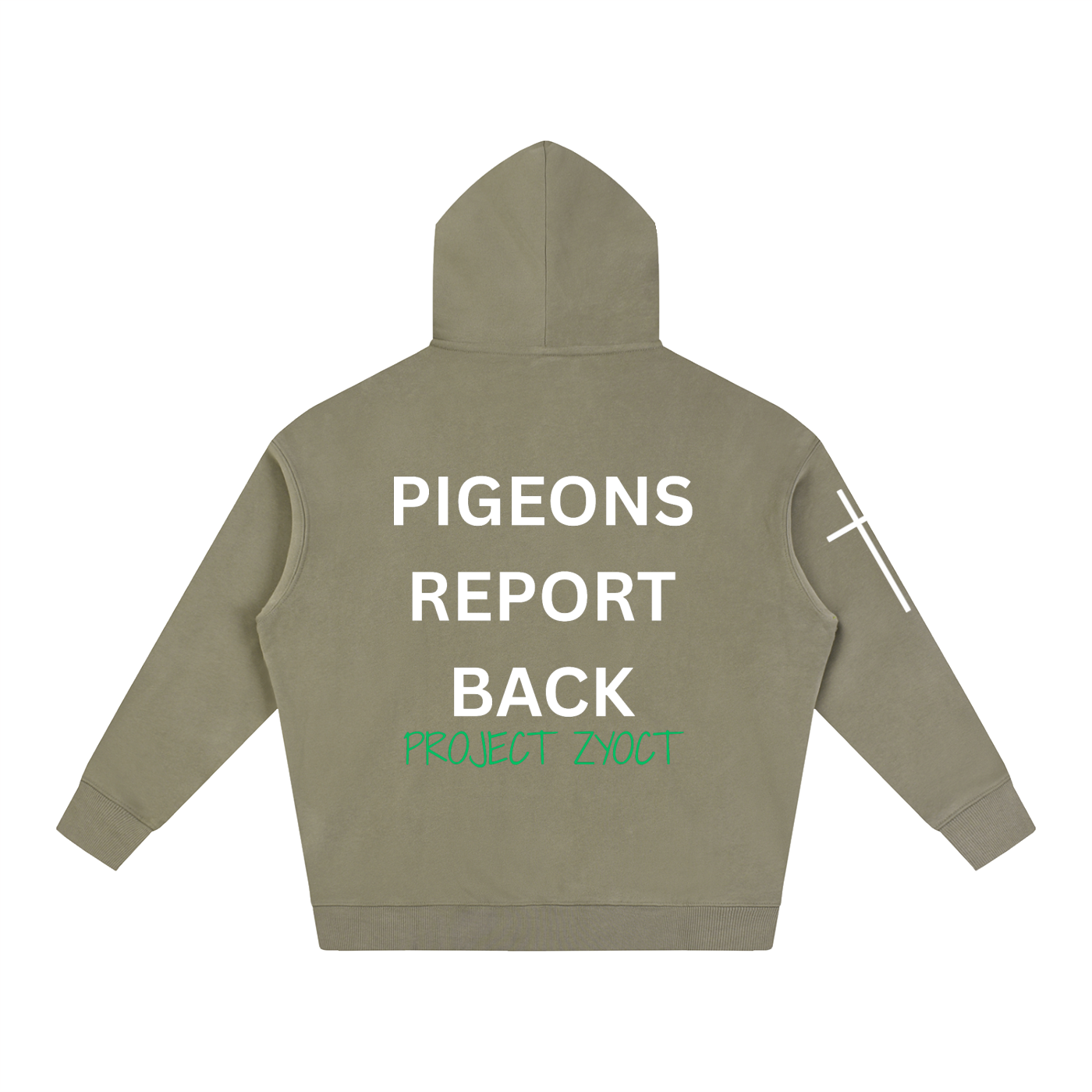 "Pigeons Report Back" Oversize Hoodie