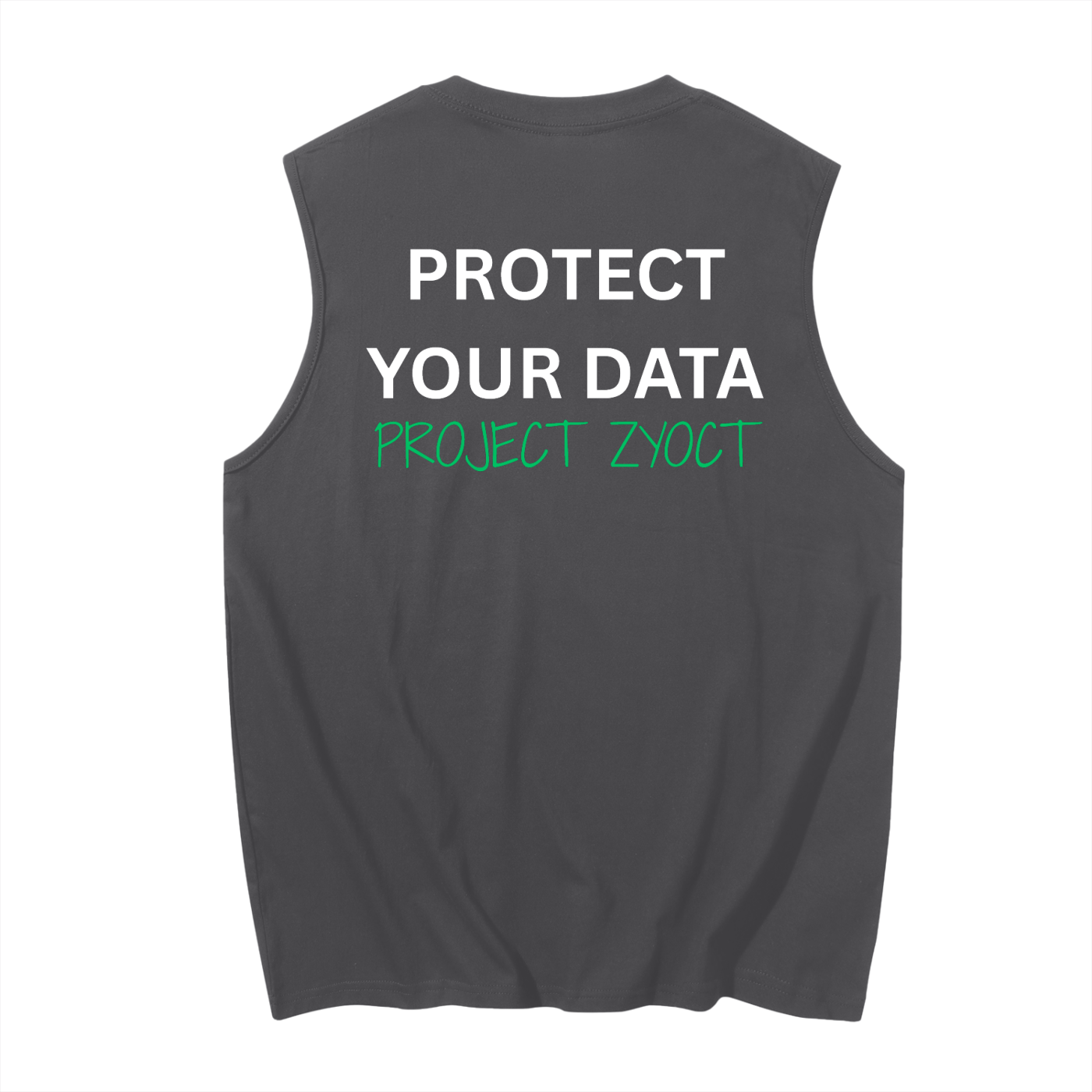 "Protect Your Data" Cotton Tank Top