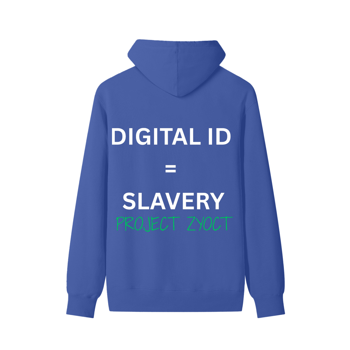 "Digital ID = Slavery " Classic Cotton Hoodie