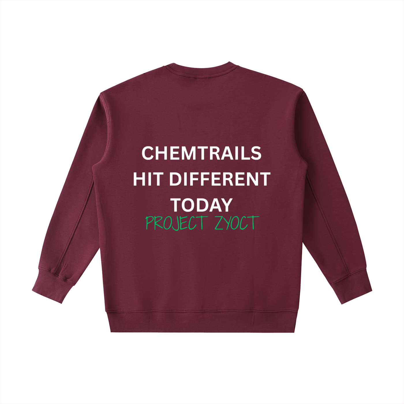 "Chemtrails Hit Different Today" Heavyweight Sweatshirt