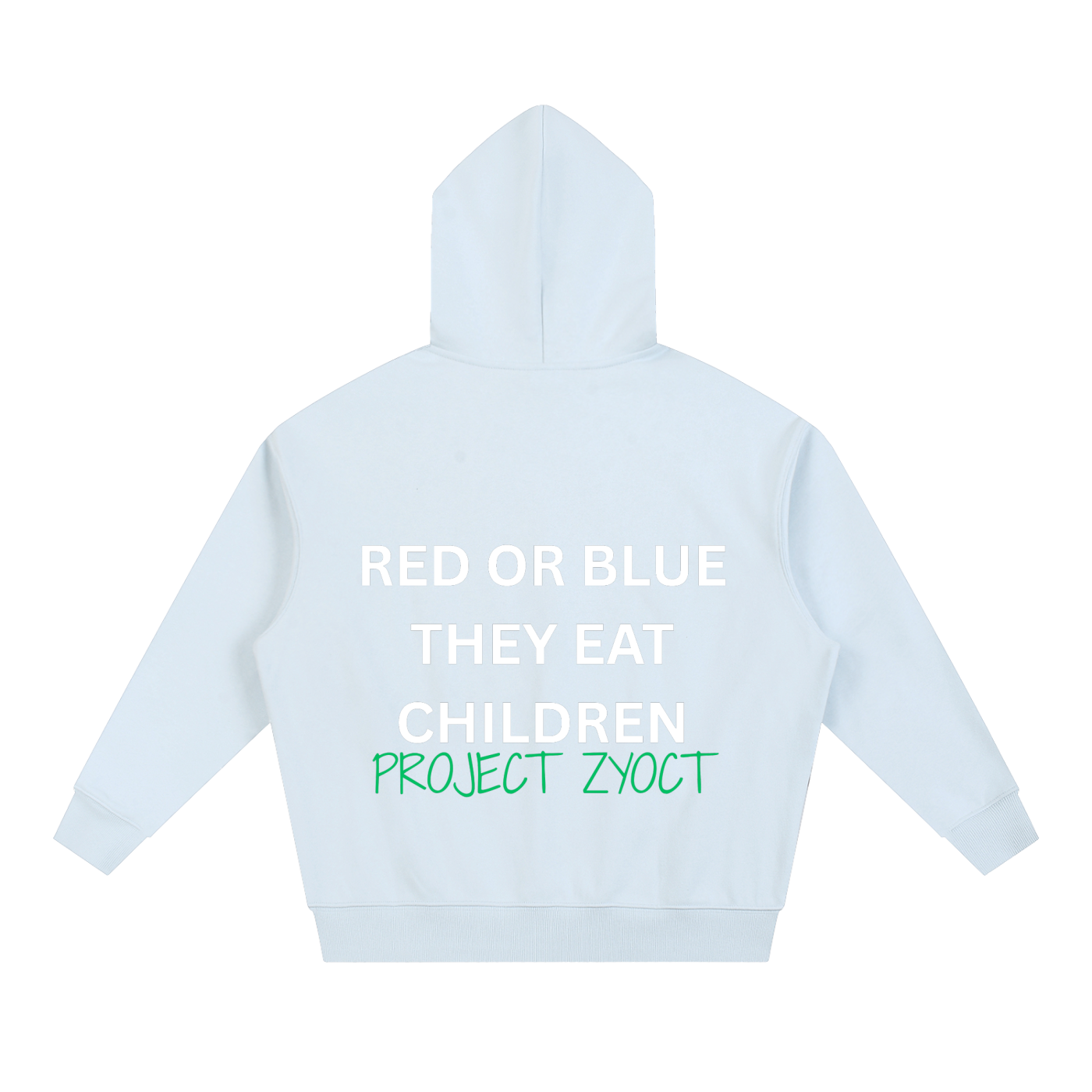 "Red or Blue They Eat Children" Heavyweight Hoodie