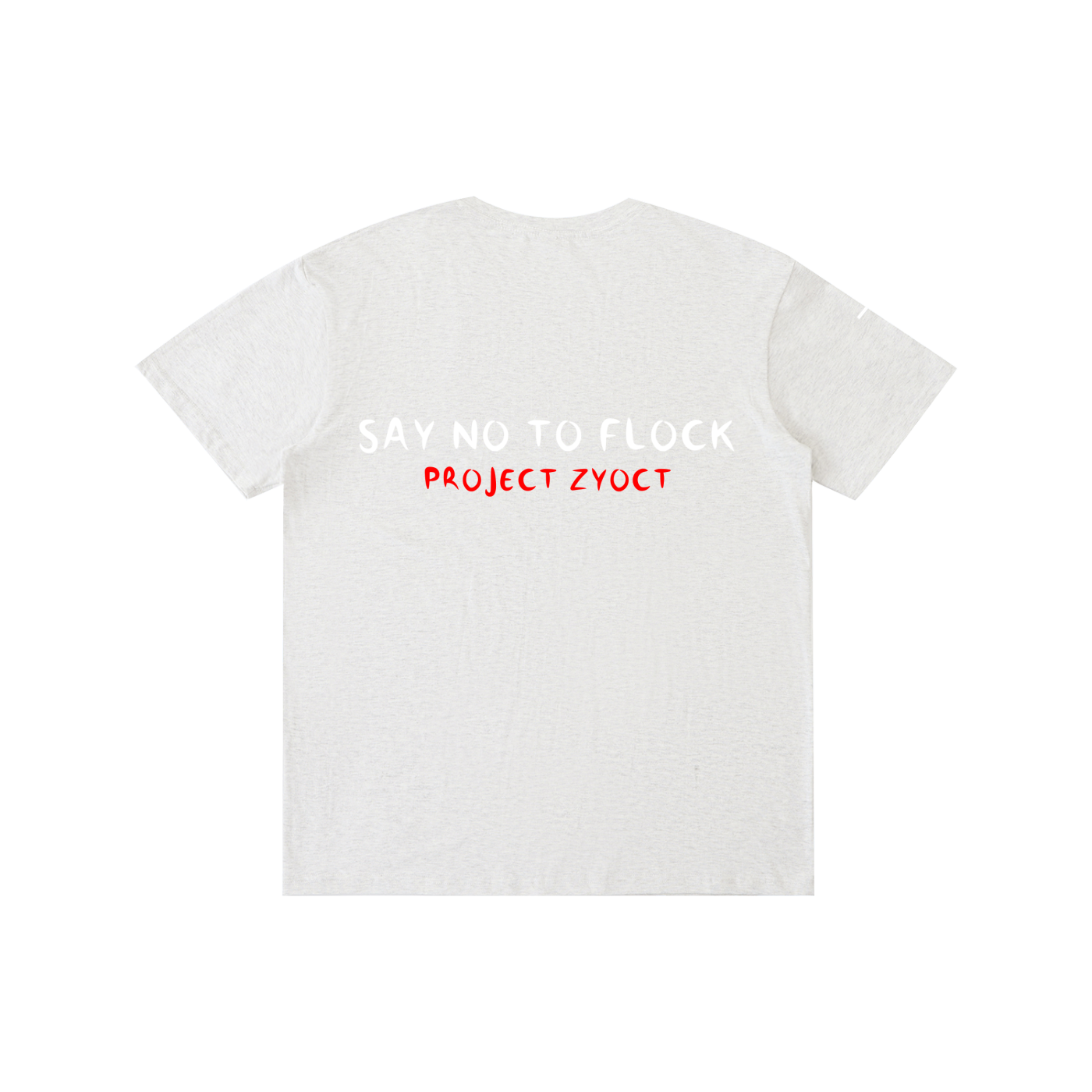"SAY NO TO FLOCK" Cotton T-Shirt