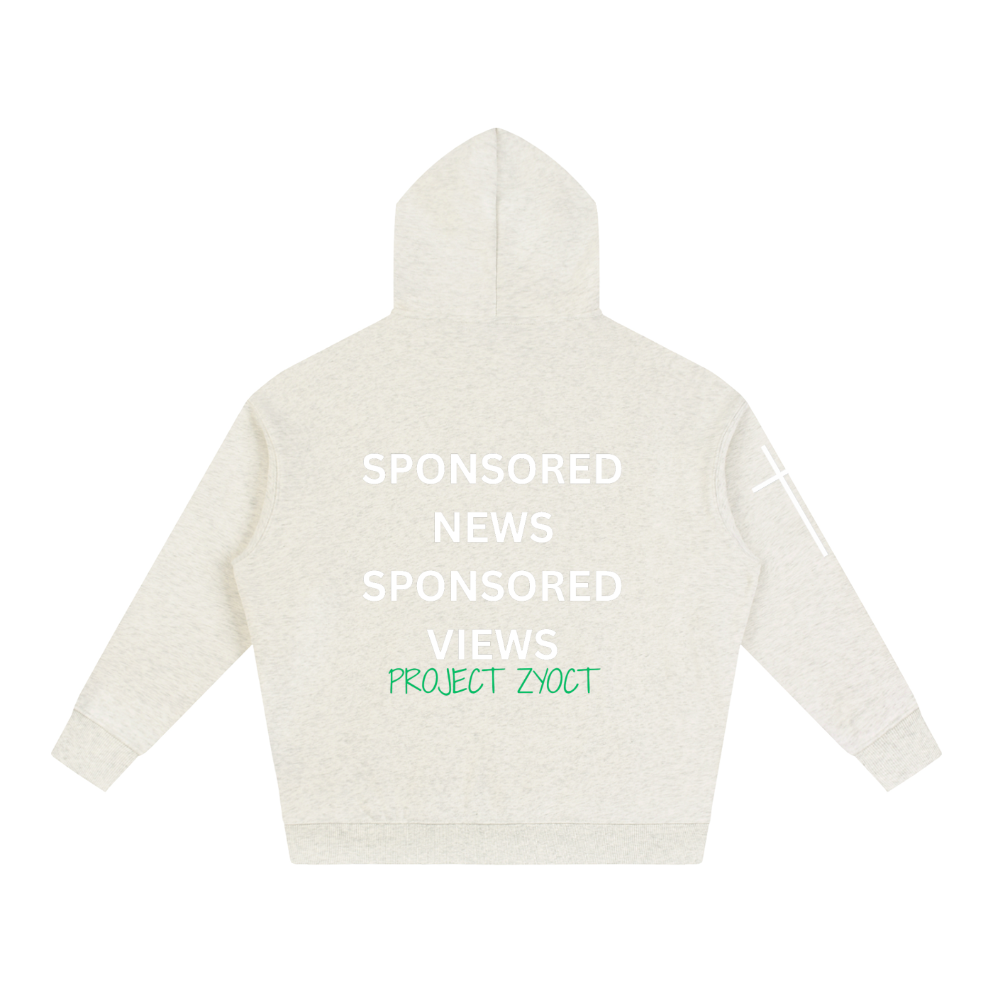 "Sponsored News Sponsored Views" Oversize Hoodie
