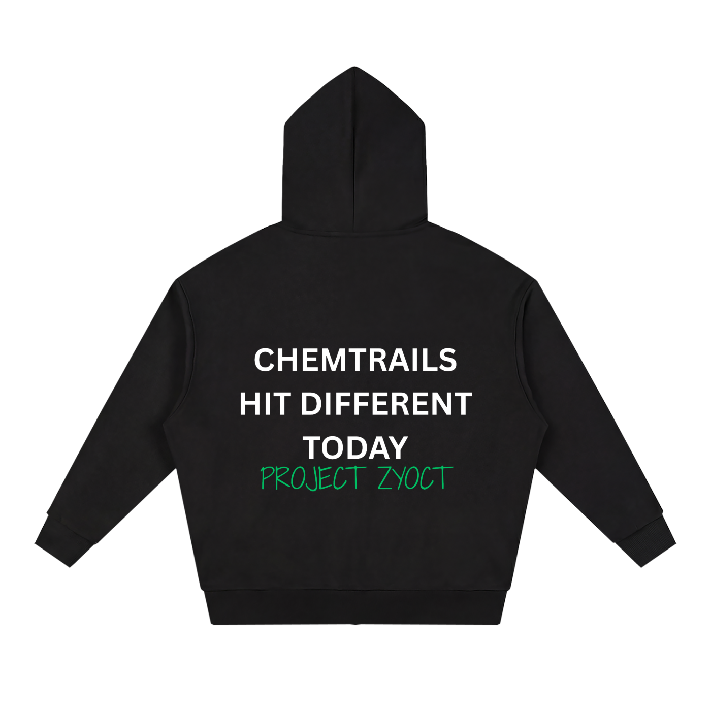 "Chemtrails Hit Different Today" Full Zip Hoodie