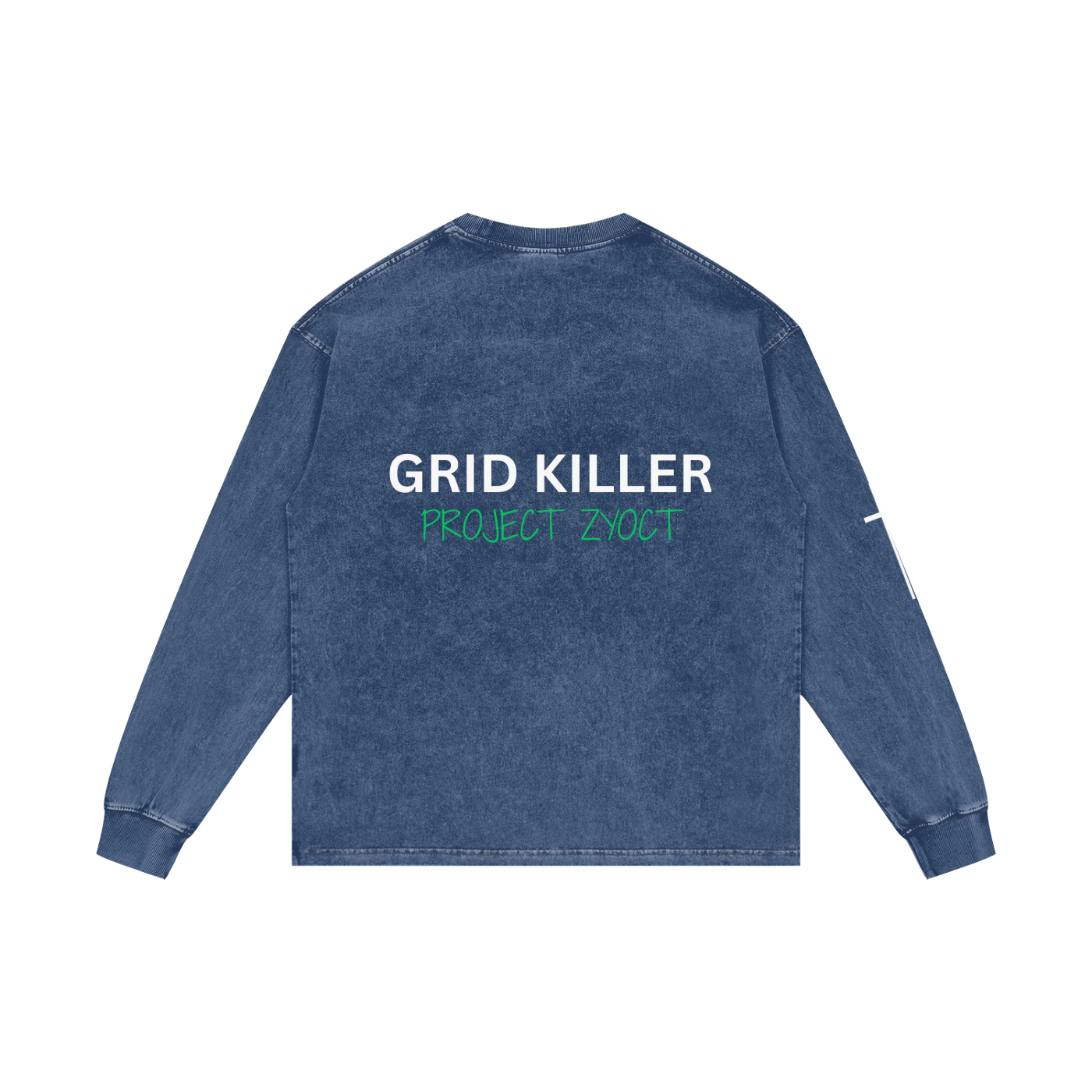 "Grid Killer" Acid Wash Long Sleeve