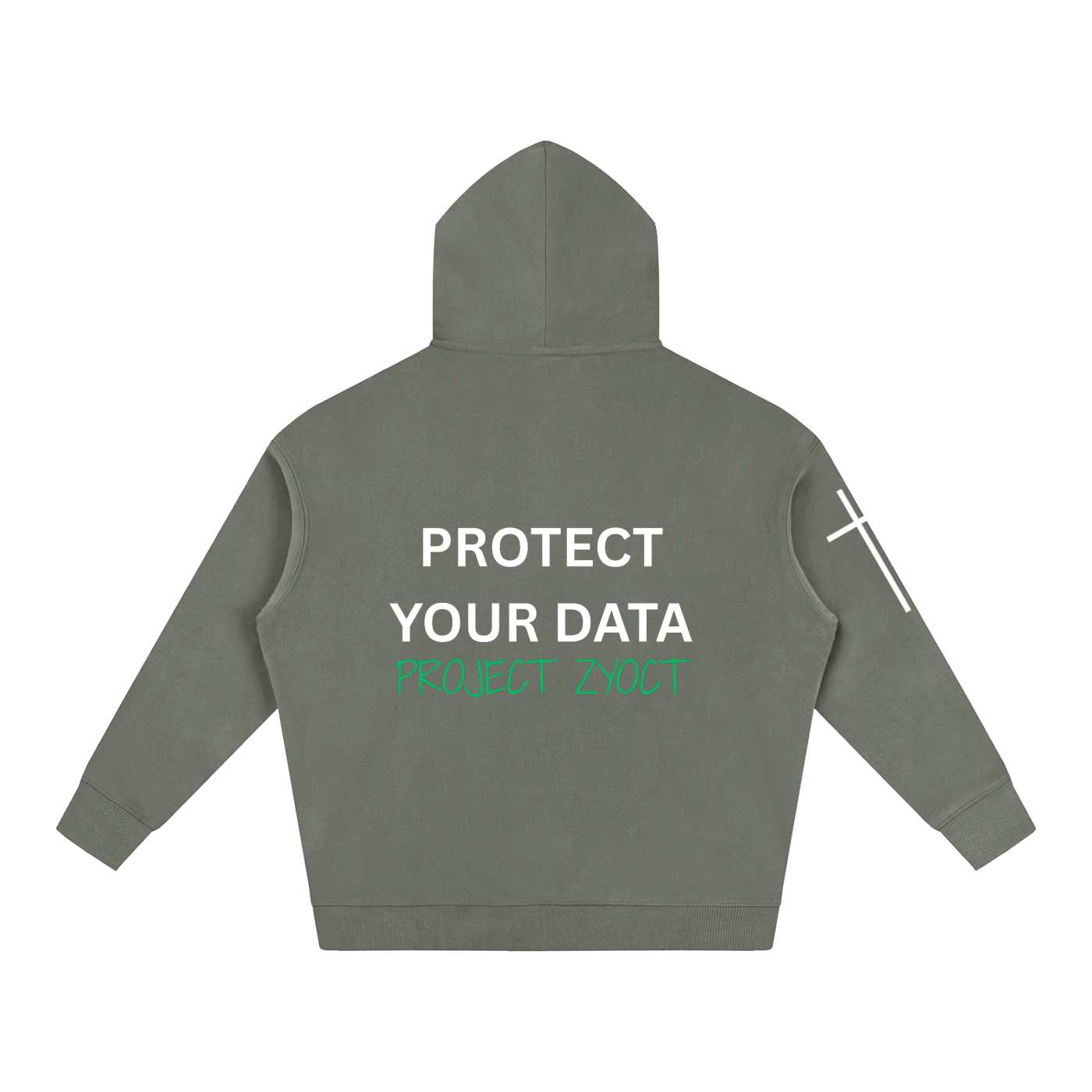 "Protect Your Data" Oversize Hoodie