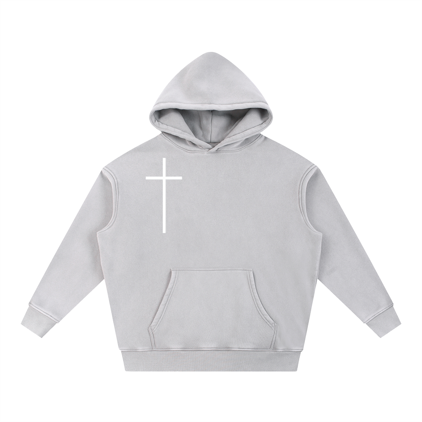 "NGOs Run the World" Snow Wash Oversize Hoodie