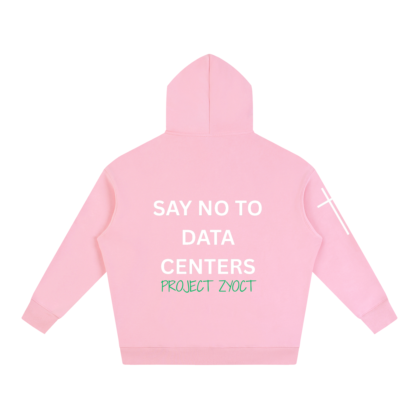"Say No to Data Centers" Oversize Hoodie
