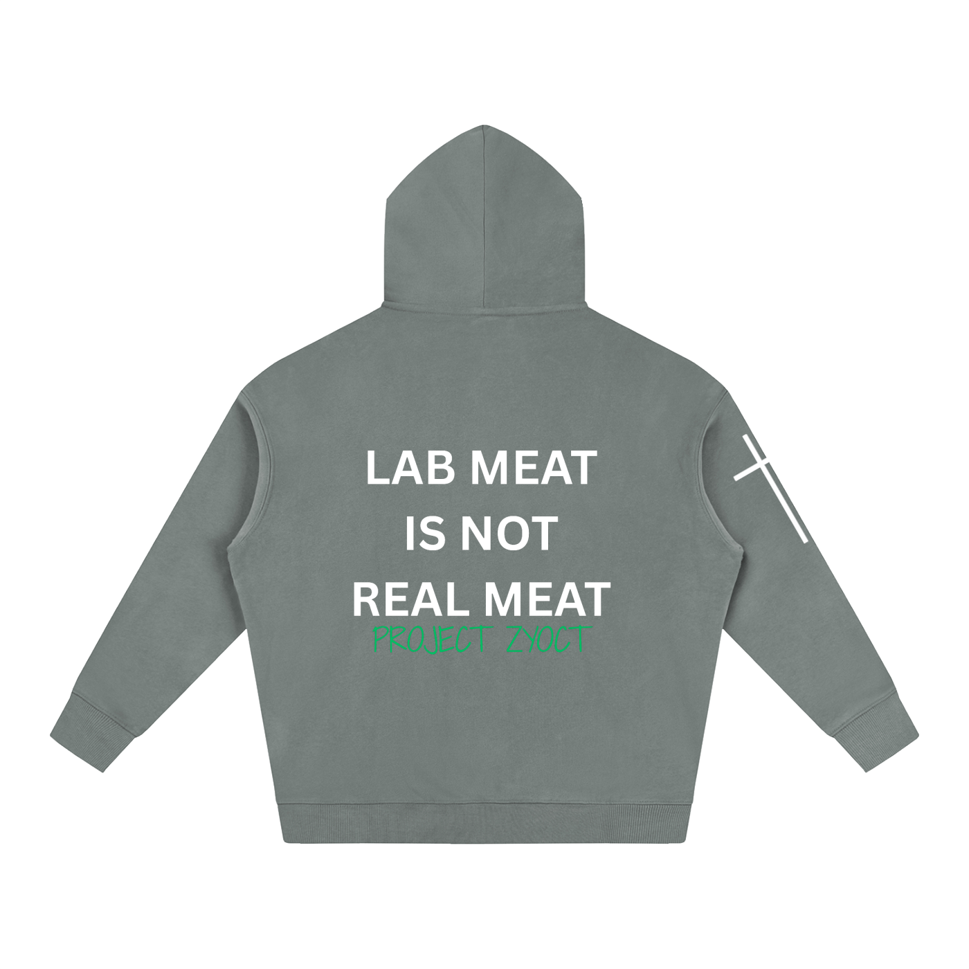 "Lab Meat is Not Real Meat" Oversize Hoodie