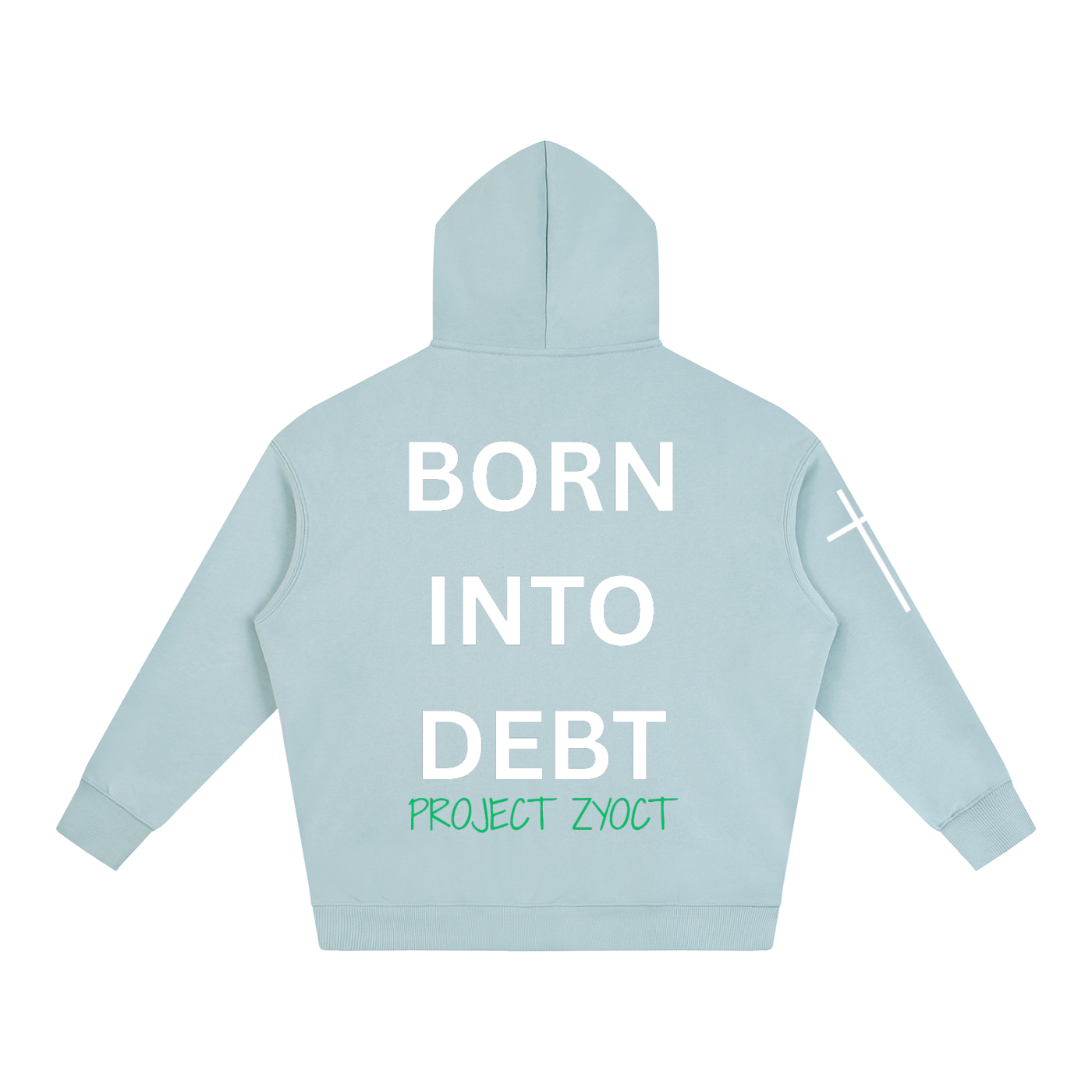 "Born Into Debt" Oversize Hoodie