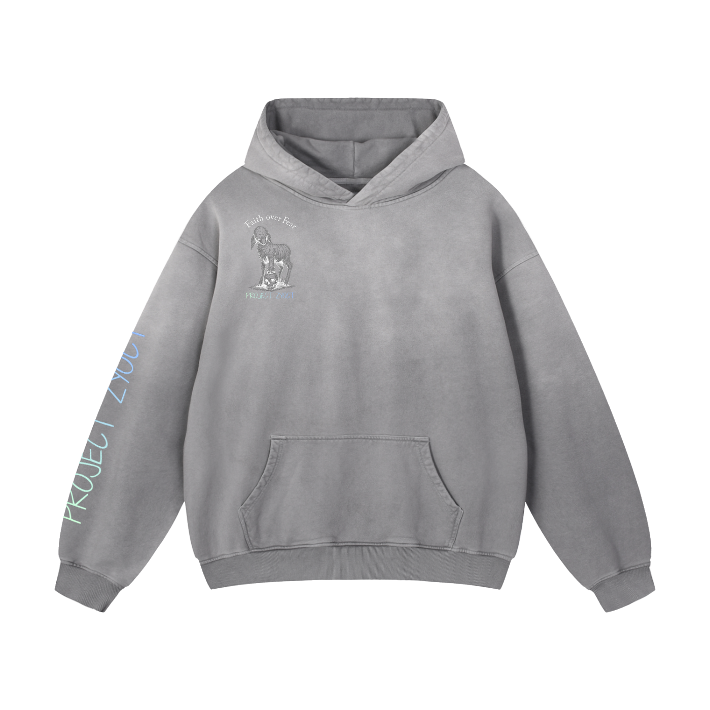 "LOCKED AWAY FOR A REASON" Heavyweight Sunfade Oversized Hoodie