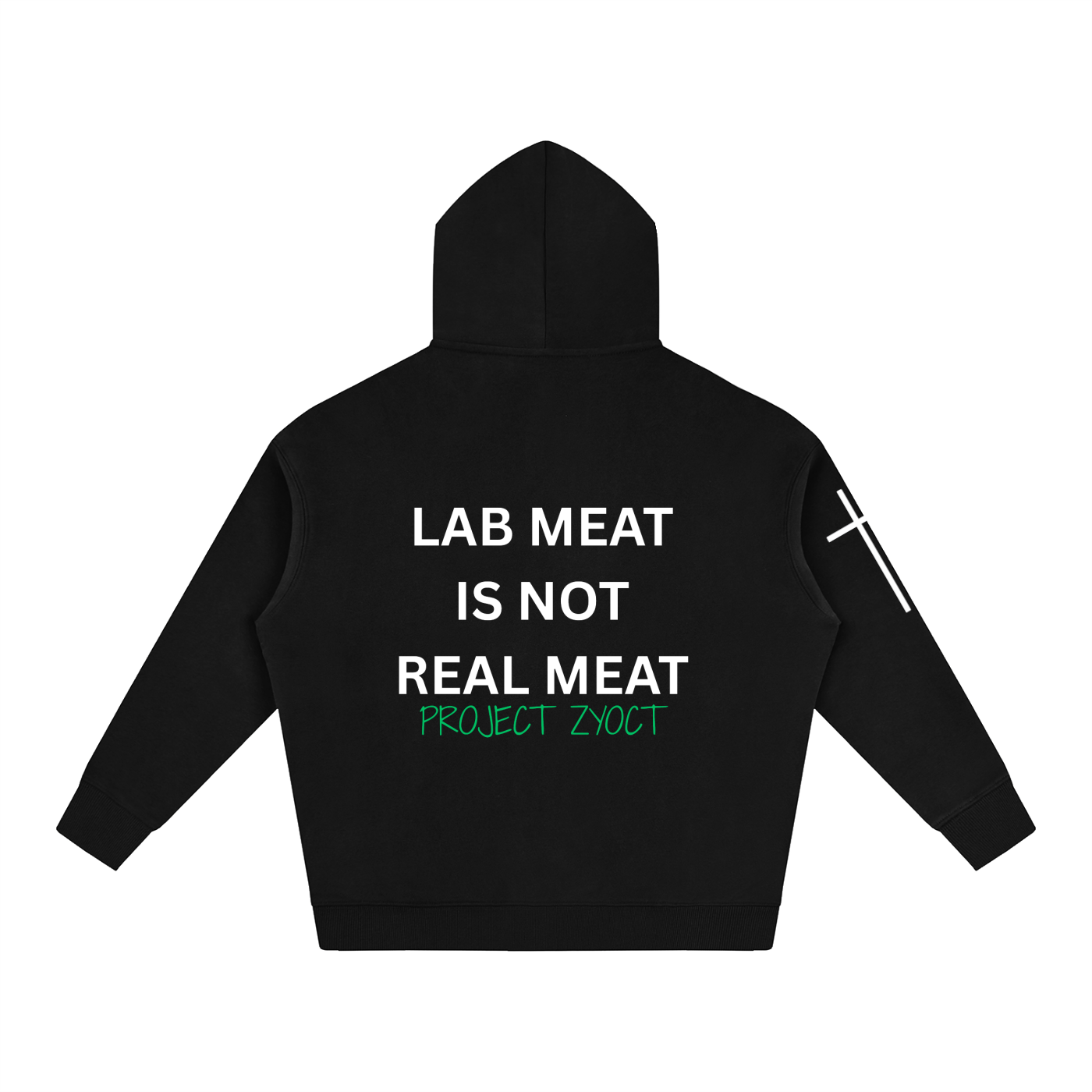 "Lab Meat is Not Real Meat" Oversize Hoodie