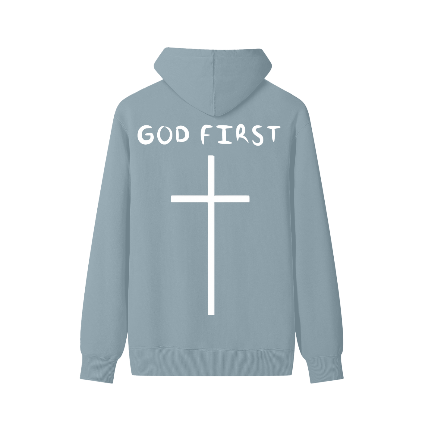 "GOD FIRST" Classic Cotton Hoodie