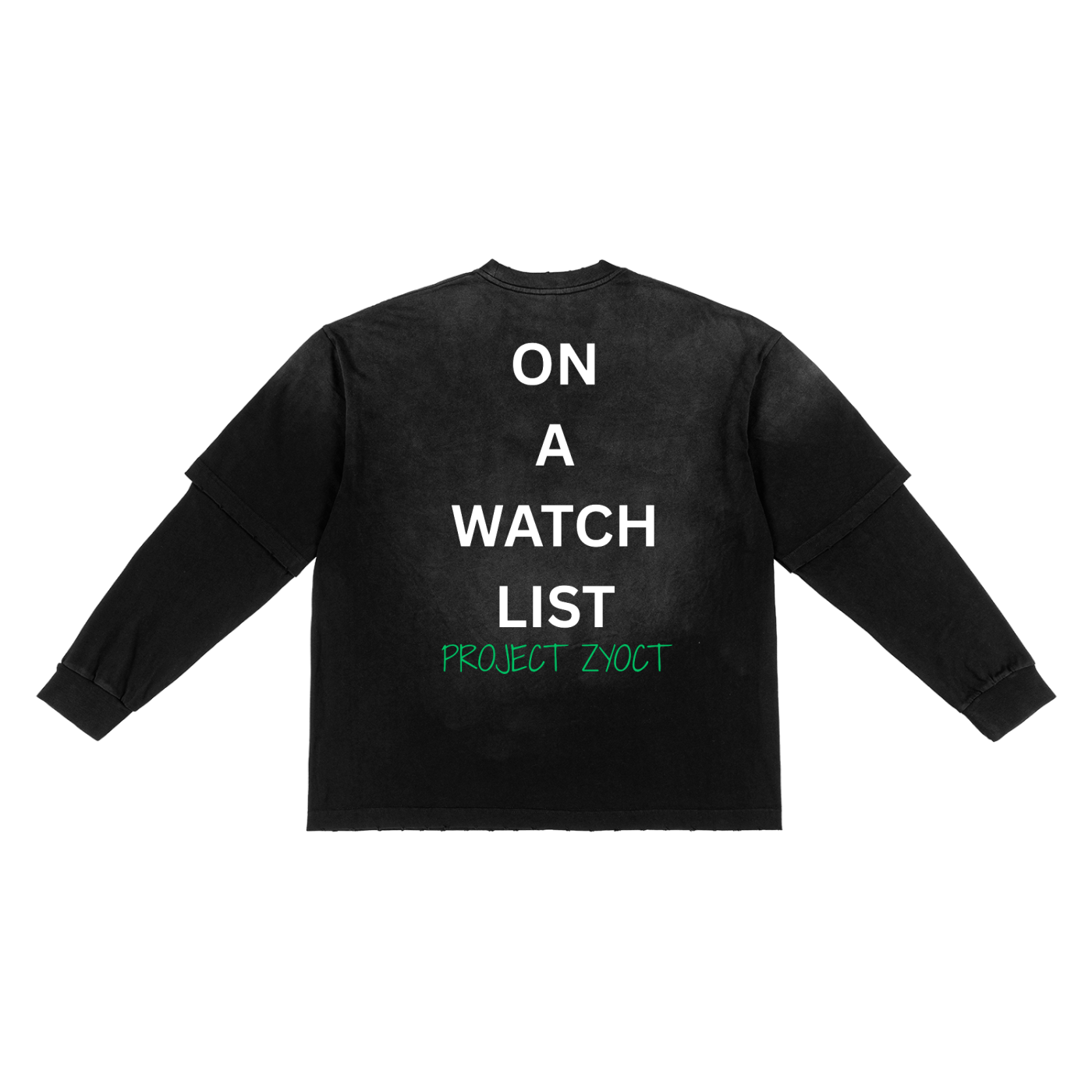 "On a watch list" Sunfade Two-Piece Shirt