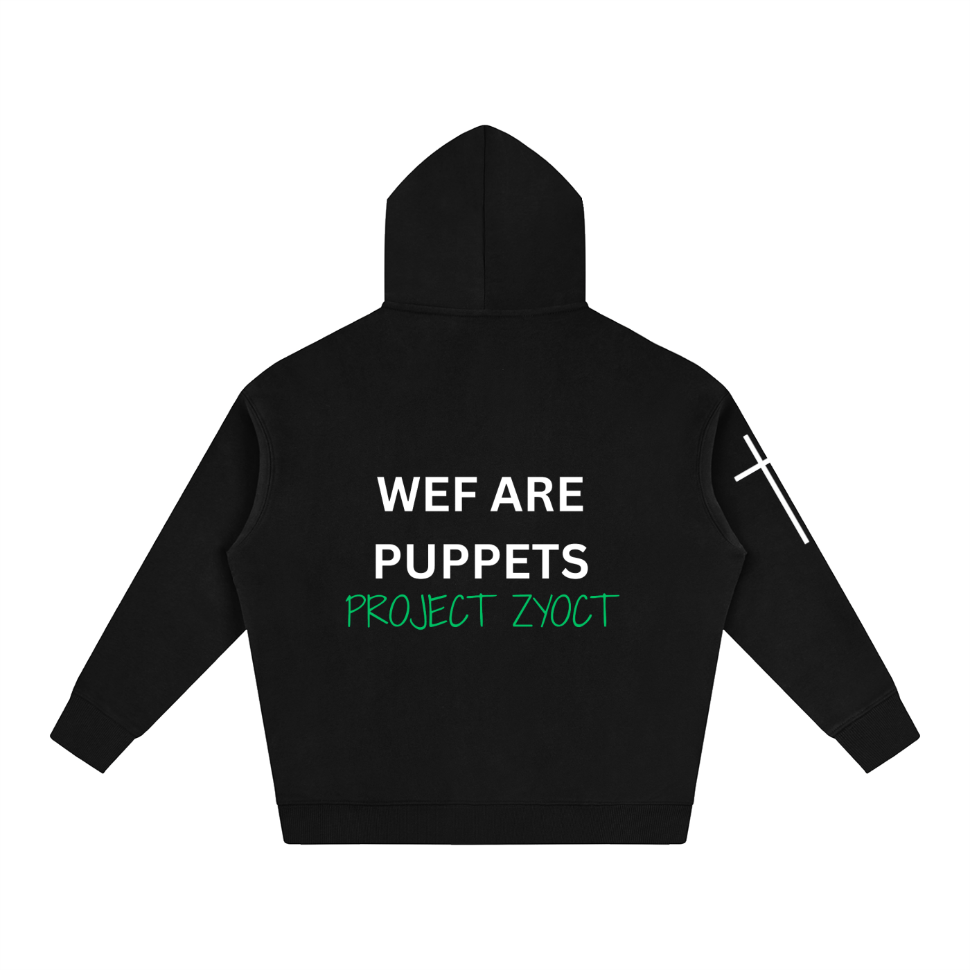 "WEF Are Puppets" Oversize Hoodie